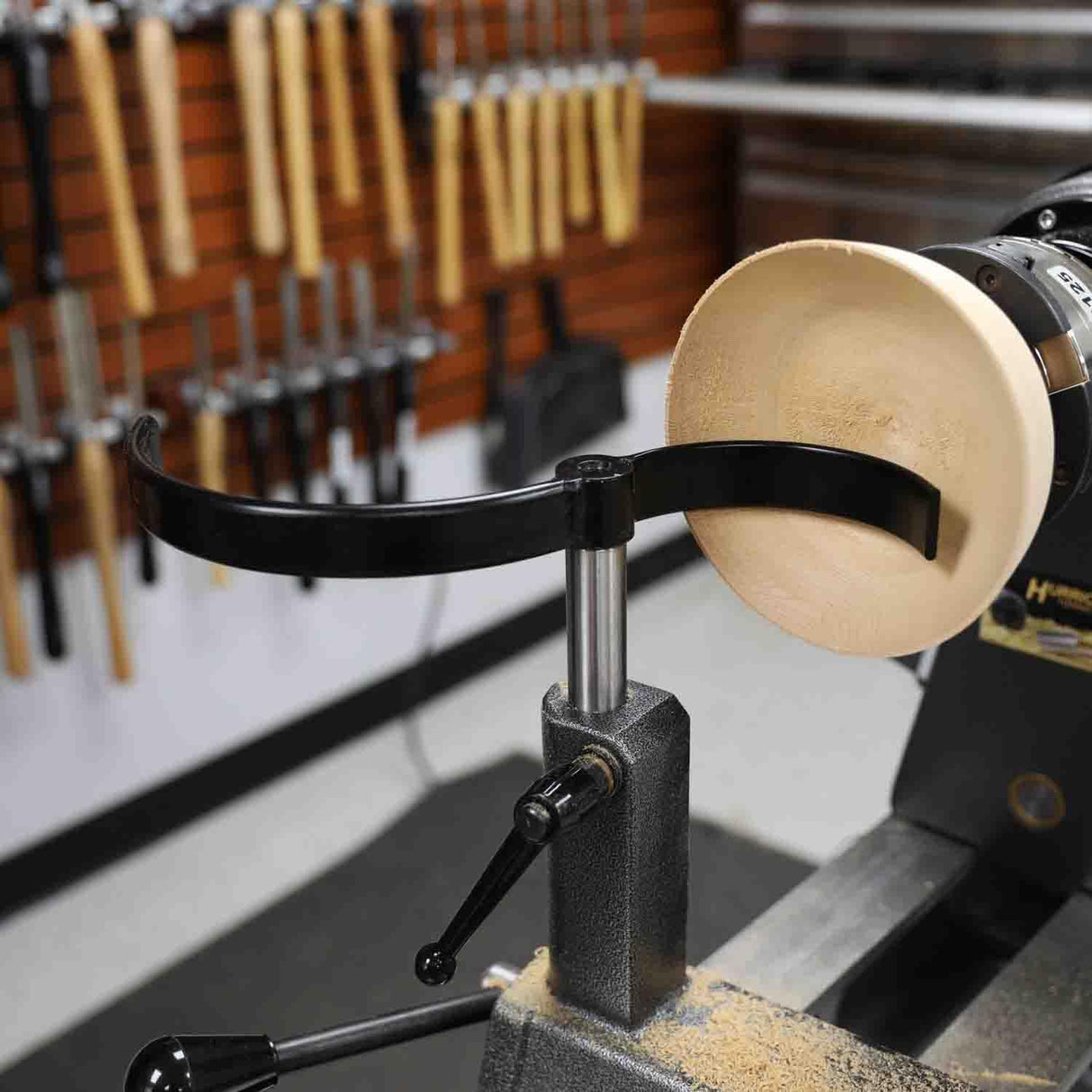 Hurricane Turning Tools, S-Curved Tool Rest For Wood Lathe with 8.5" and 5.2" Diameter Curves, 1" Diameter Post, 4" Post Length Hurricane Turning Tools