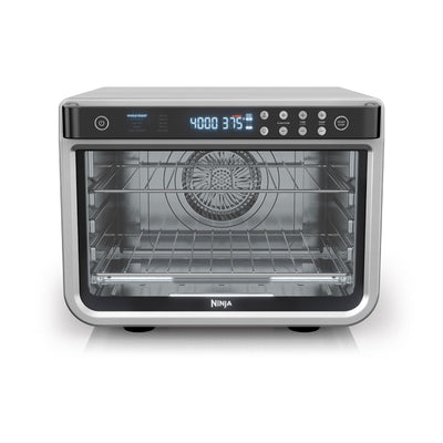 Ninja DT201 Foodi 10-in-1 XL Pro Air Fry Digital Countertop Convection Toaster Oven with Dehydrate and Reheat, 1800 Watts, Stainless Steel Finish, Silver
