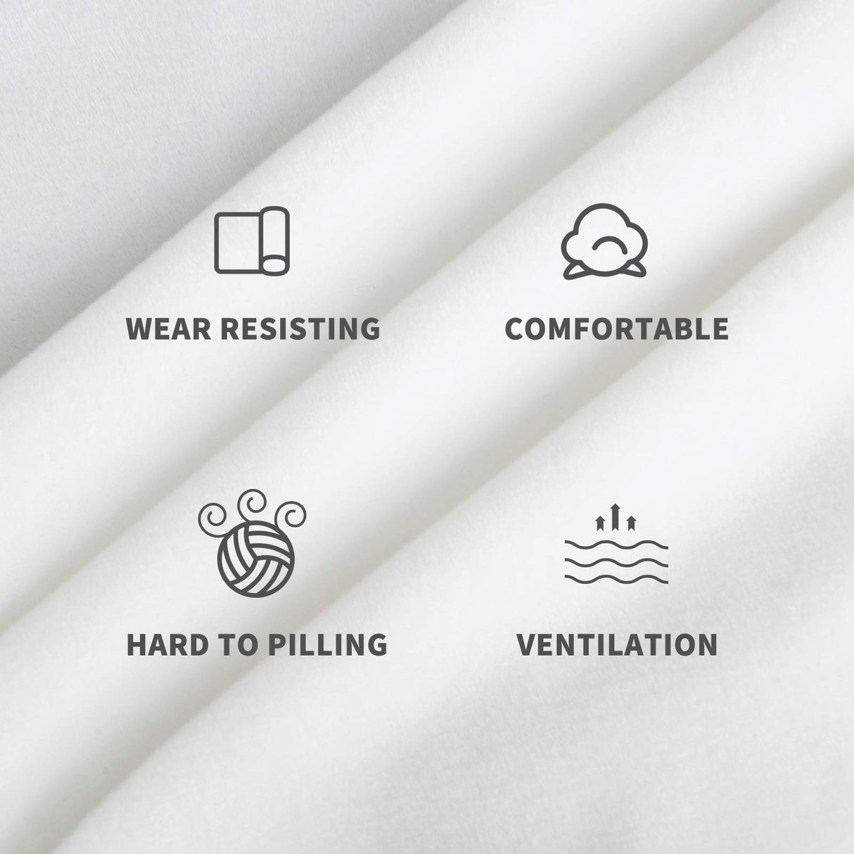 MAXIJIN Velvet Futon Cover Stretch Futon Slip Cover Full Size Futon Mattress Cover Armless Sofa Bed Plush Futon Couch Cover with Elastic Bottom (Futon, White) MAXIJIN