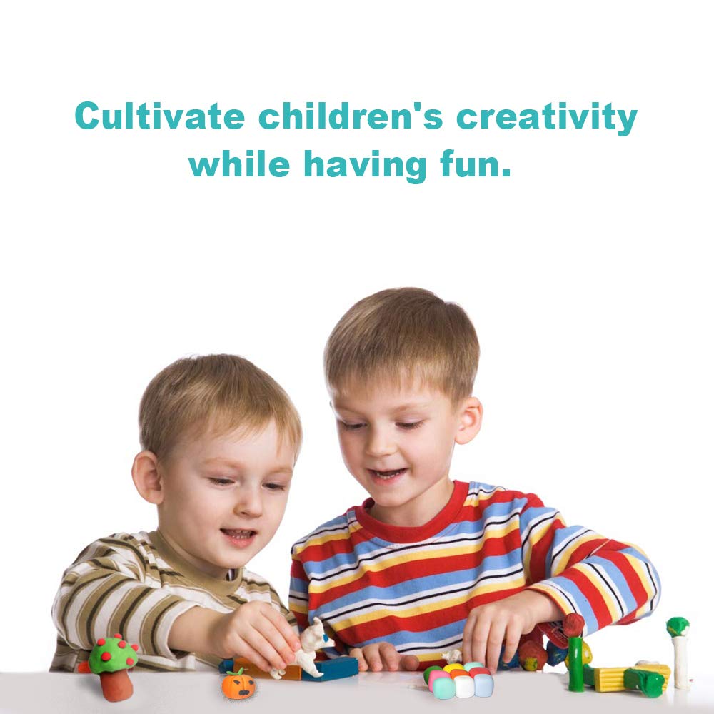 Super Valuable 32 Colors Small Block Polymer Clay Set Oven Bake Clay, Tomorotec Non-Toxic Molding DIY Baking for Kids, Artists (Softer) Tomorotec