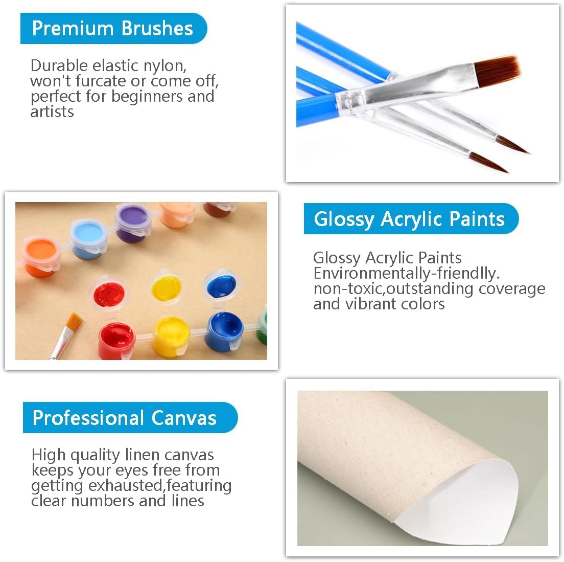 Paint by Numbers Kit for Adults Van Gogh《Fishing Boats On The Beach of Les Saintes Maries De La Mer》 Oil Painting by Numbers Kit for Home Decor Gifts WoodArtSupply