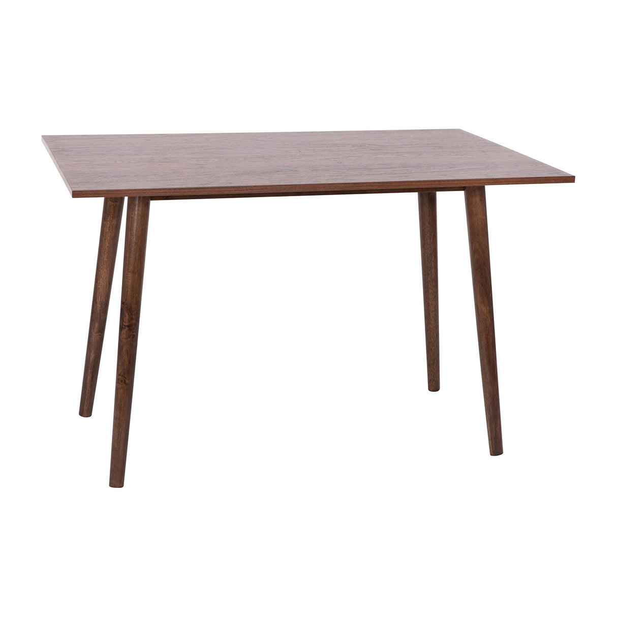 Taylor & Logan Haisley Dark Walnut 47" Mid-Century Modern Wood Dining Table Taylor & Logan