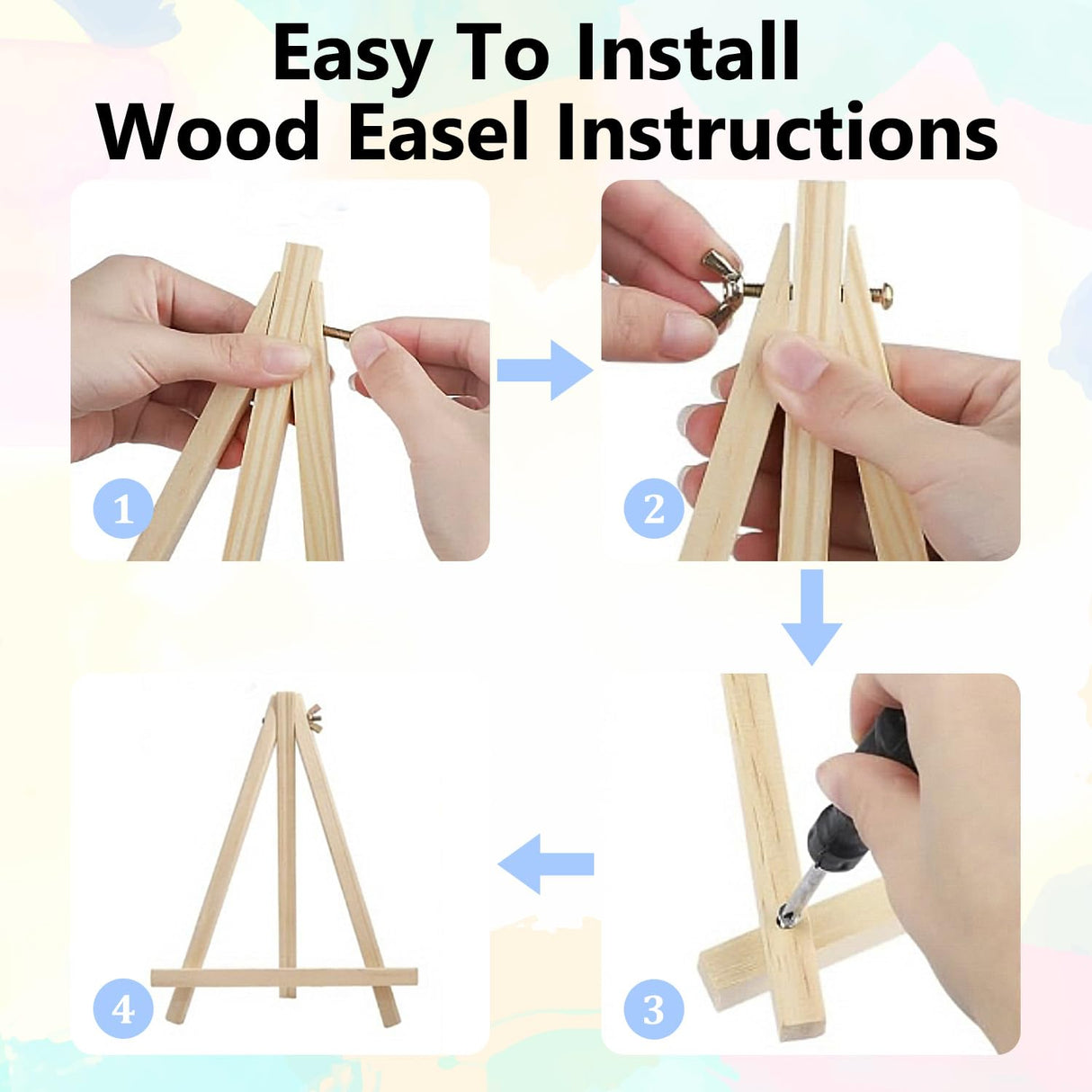 Aestalrcus Paint by Numbers Kit for Kids with Frame, Deer Paint by Numbers for Kids Ages 4-8-12,DIY Acrylic Oil Painting for Home Wall Decor Gift 8 x 8 Inch (with Frame Easel) Aestalrcus