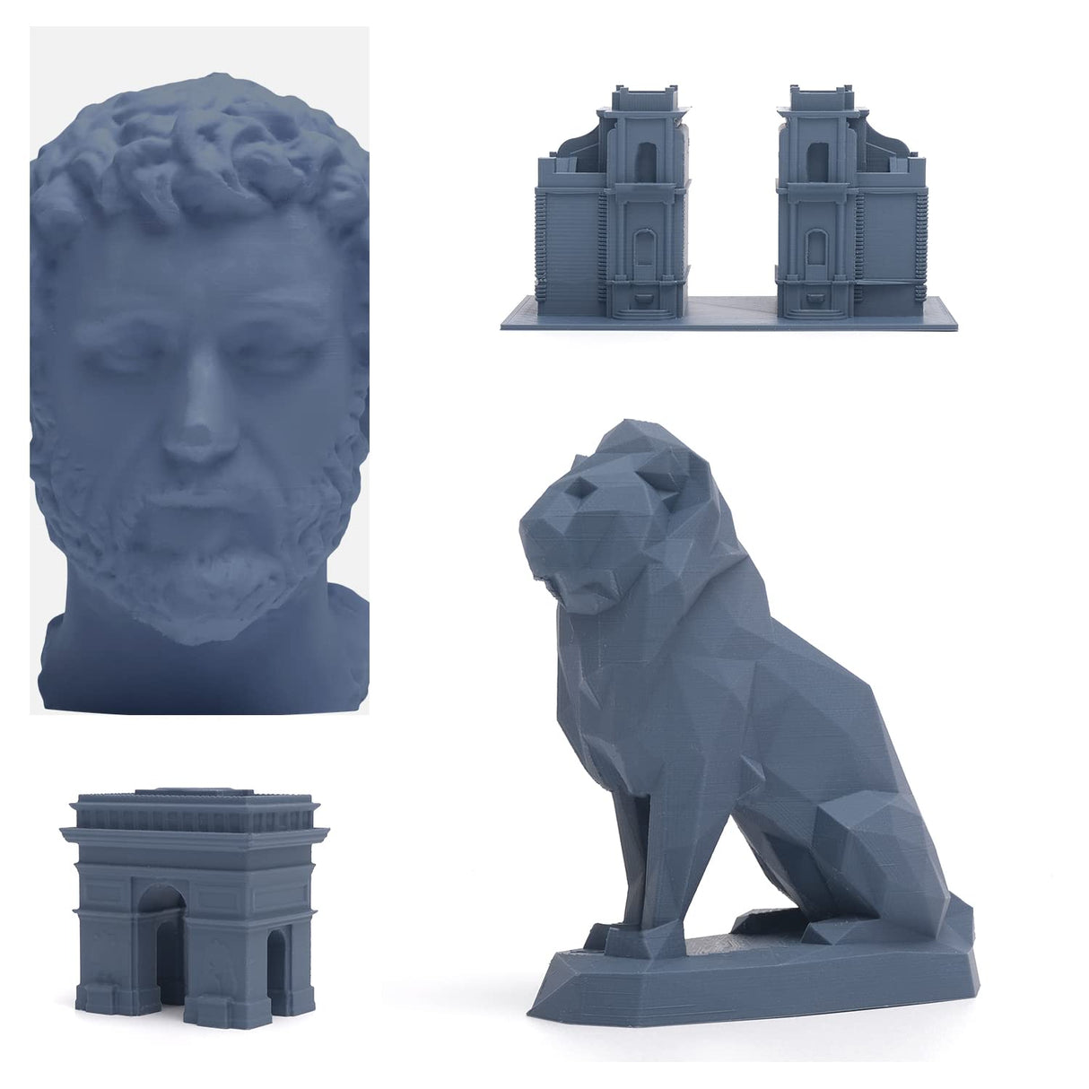 3DHoJor Matte PLA Filament 1.75mm, 1kg, Grey, 1.75mm Diameter, 2.2lbs Display Weight 3DHoJor