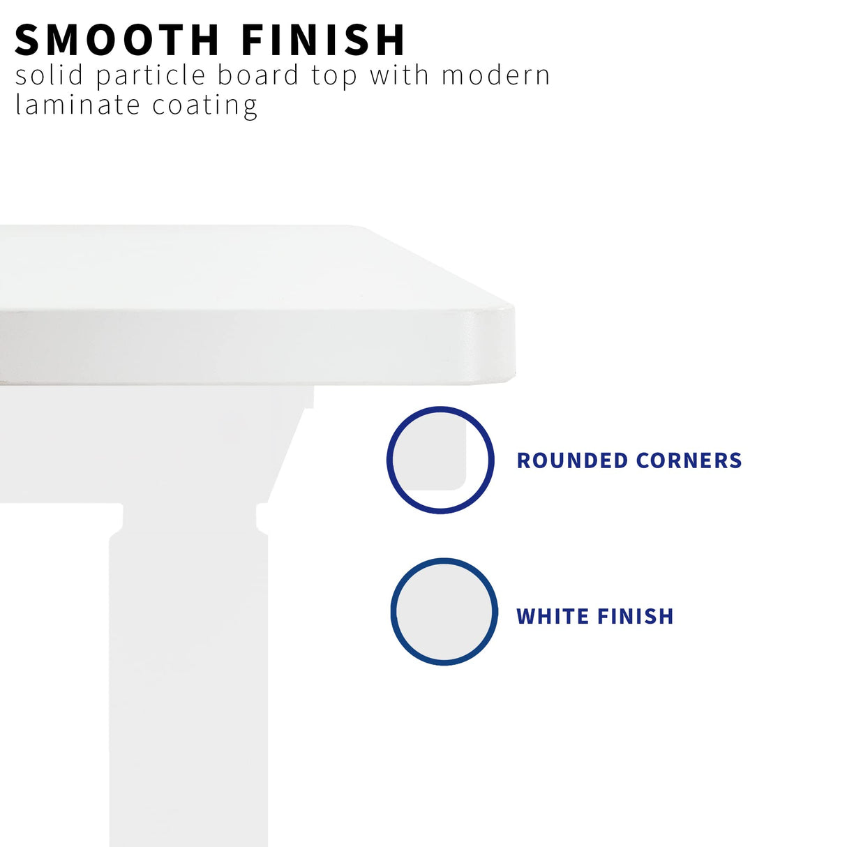 VIVO Universal 60 x 30 inch Table Top for Standard and Sit to Stand Height Adjustable Home and Office Desk Frames, White Desktop, DESK-TOP60-30W VIVO