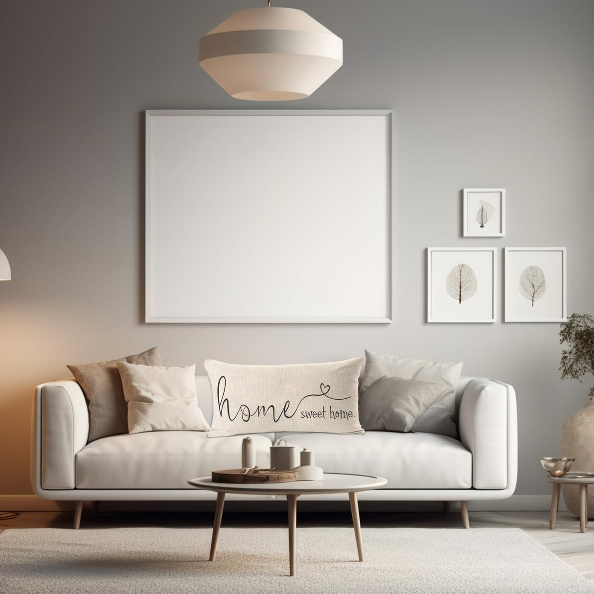 MFGNEH Home Sweet Home Quotes Farmhouse Pillow Covers 12x20 Inch,Home Decorative Throw Pillow Case Cushion Cover,Housewarming Gift MFGNEH