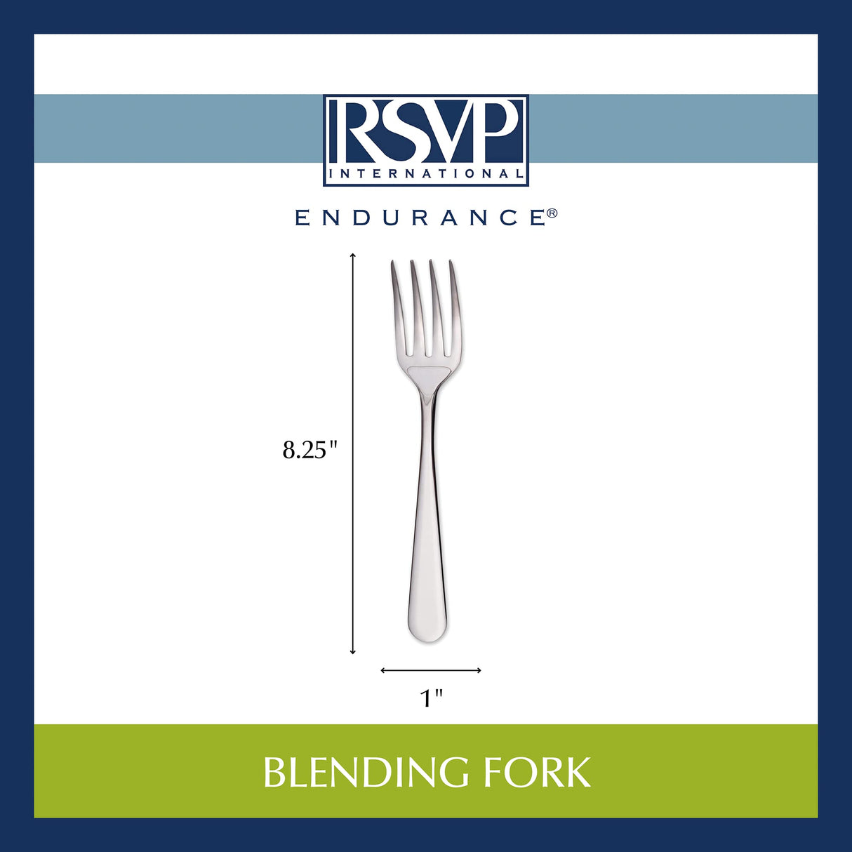 RSVP International Endurance Kitchen Baking Tool Collection, Blending Fork, Stainless Steel RSVP