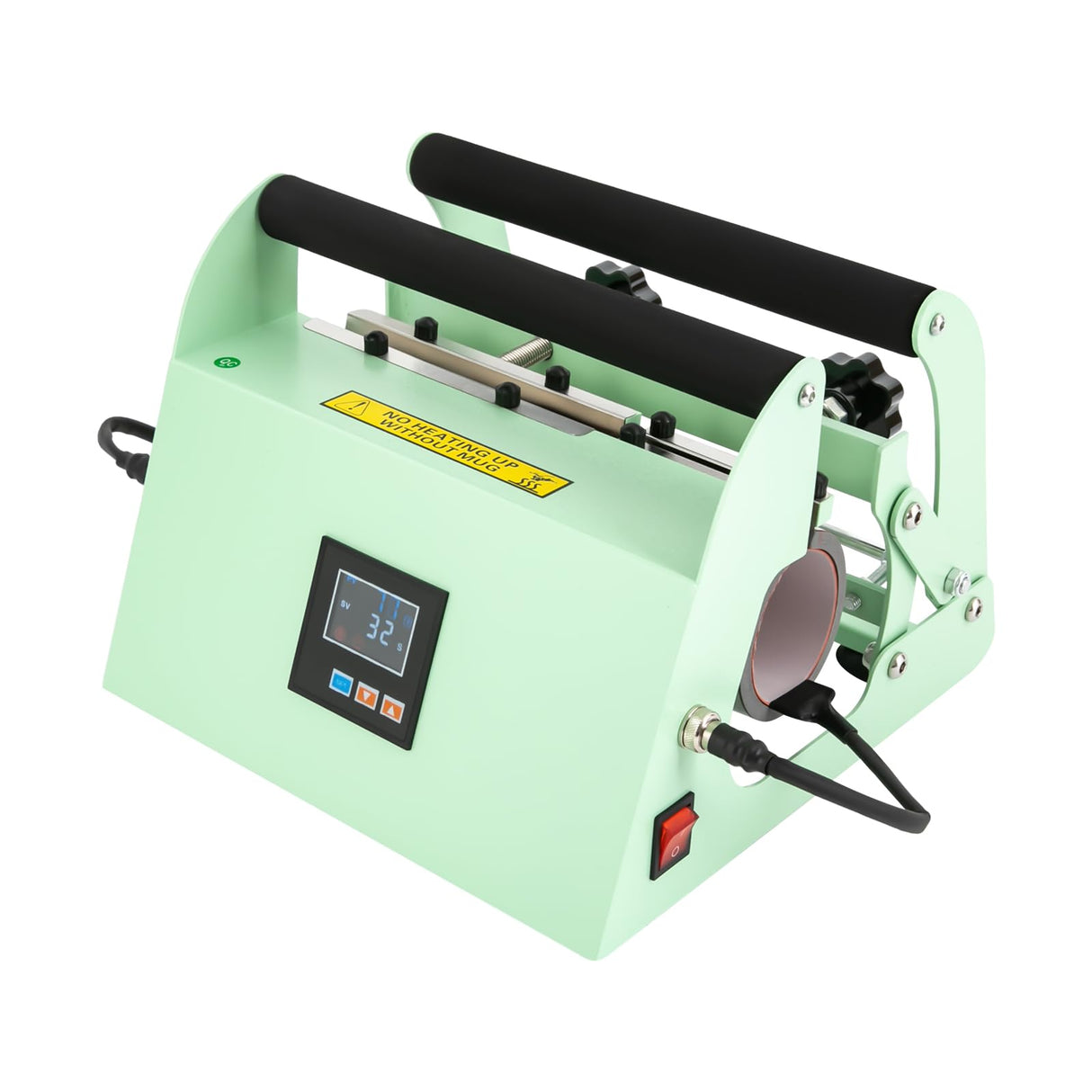Tumbler Heat Press Machine, 40oz Temperature Adjustable Mug Heat Press Machine for Sublimation Tumbler with Handle 110V 500W BINELUCOLU