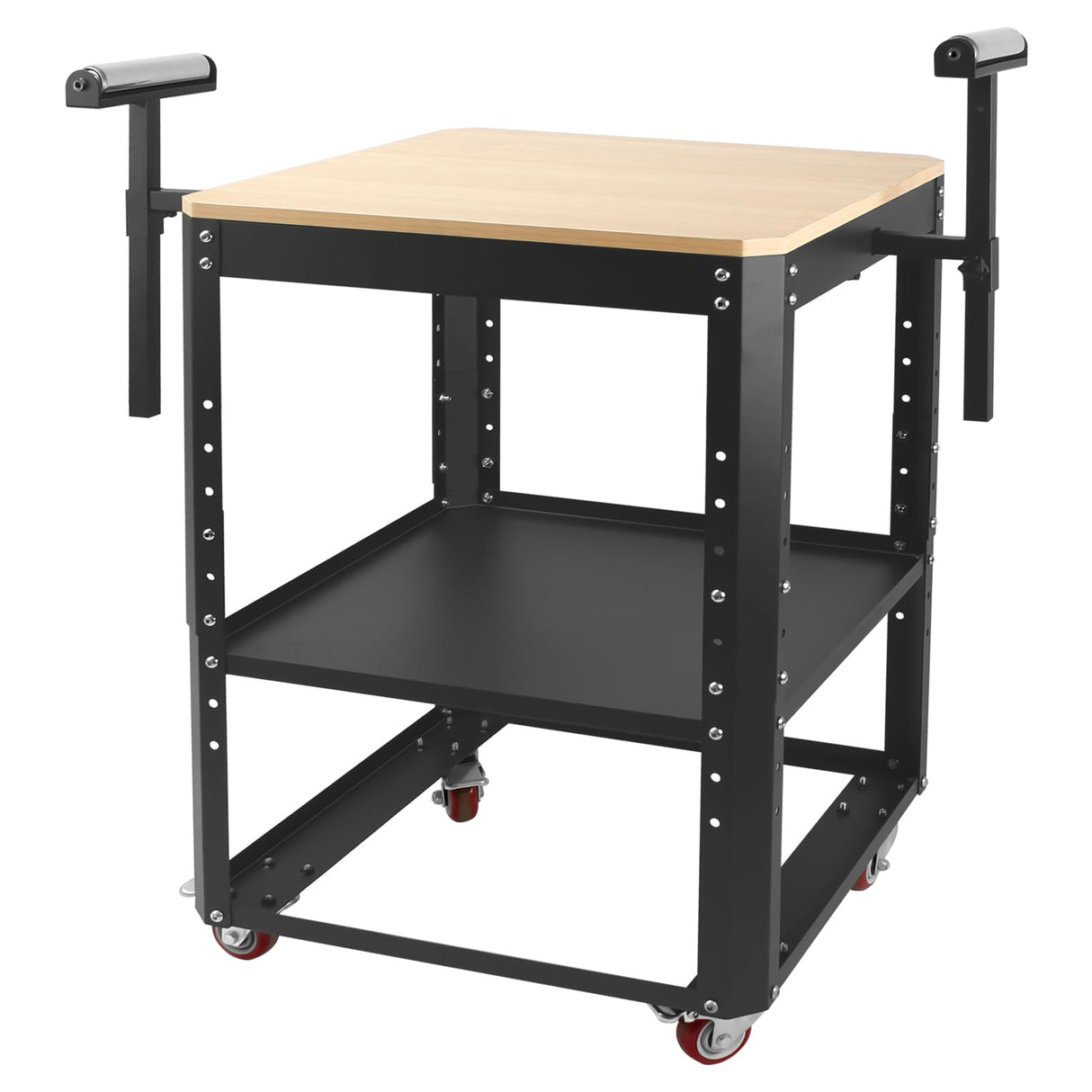 SGOLAN Rolling Planer Stand,550 lbs Load Capacity Tool Stand with Wheels, Height Adjustable Miter Saw Planer Table with Extension Rollers, for Most Planers, Saws, Bench-top Machines, Power Tools SGOLAN