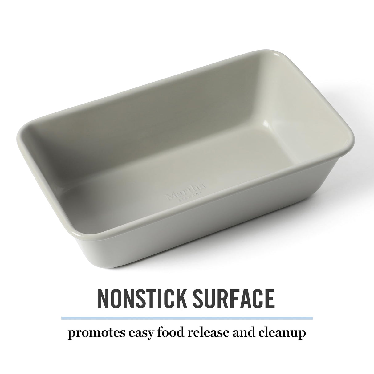 Martha Stewart Gallen 9 Inch Nonstick Carbon Steel Loaf Pan - Cool Grey Martha Stewart