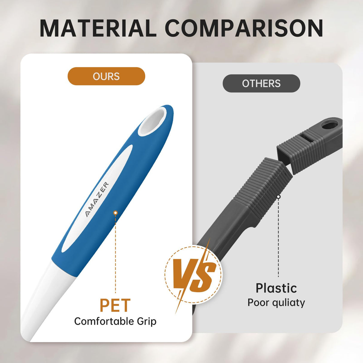 Amazer Dish Brush with Handle, 2 Pack Kitchen Scrub Brushes for Cleaning, Dish Scrubber with Stiff Bristles for Sink, Pots, Pans Amazer