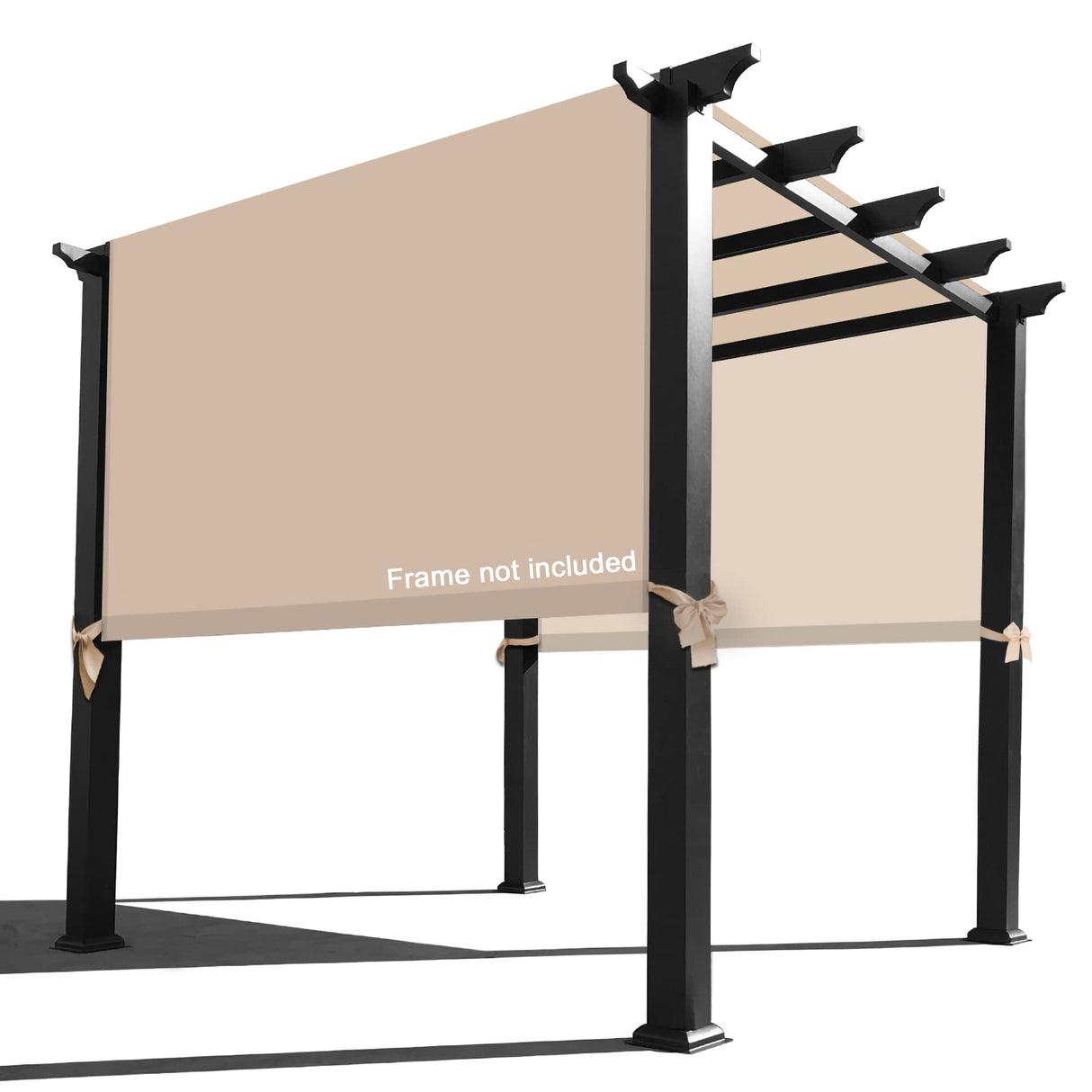 Alion Home Waterproof Pergola Covers - Pergola Replacement Canopy - Universal Replacement Canopy for Pergola (12' L x 9' W, Beige) Alion Home