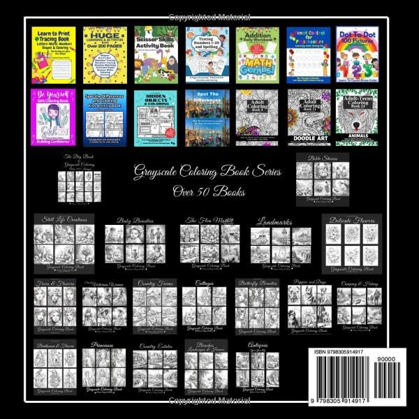 Castles and Queens Grayscale Coloring Book: Learn Grayscale Coloring Techniques with Provided Instruction and Color Blending Charts to Advance Your ... Every Page (Grayscale Coloring Book Series) Majosta