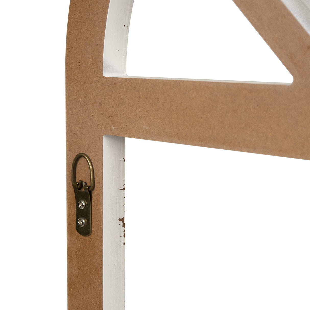 H&A Arch Window Frames Wall Decor 2 Pack - Rustic White Wood Window Pane Country Farmhouse Decorations (white) H&A