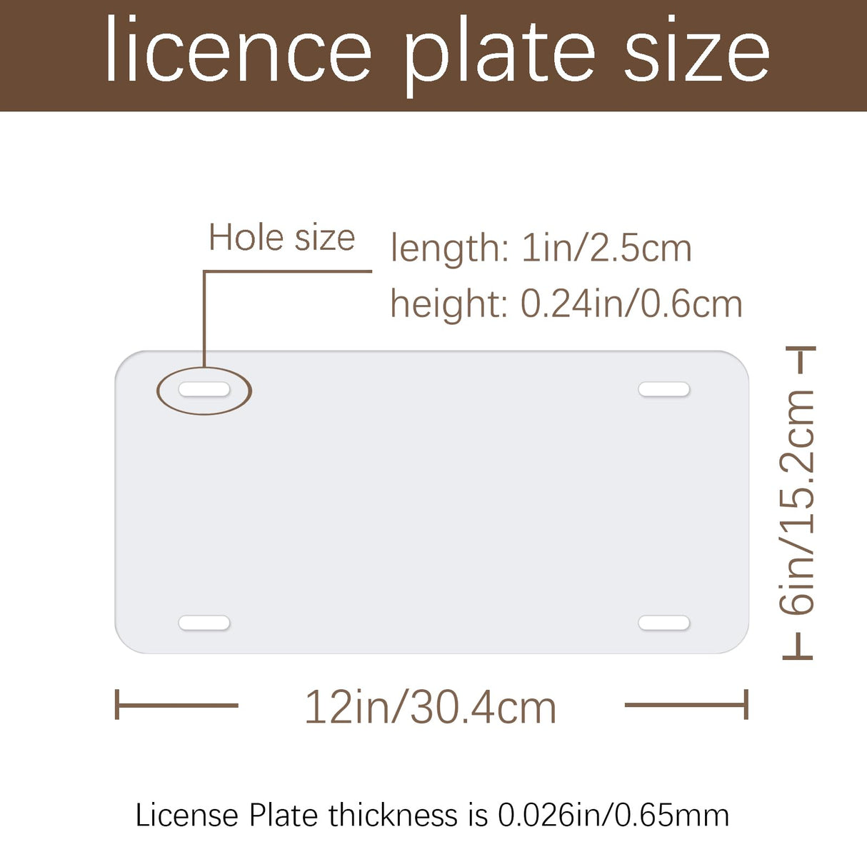 5 Pcs Sublimation License Plate Blanks DIY Picture Sublimation BlankHeat Thermal Transfer Sheet,Metal Aluminum Automotive White License Plate Plates Tag for Custom Design OKBA