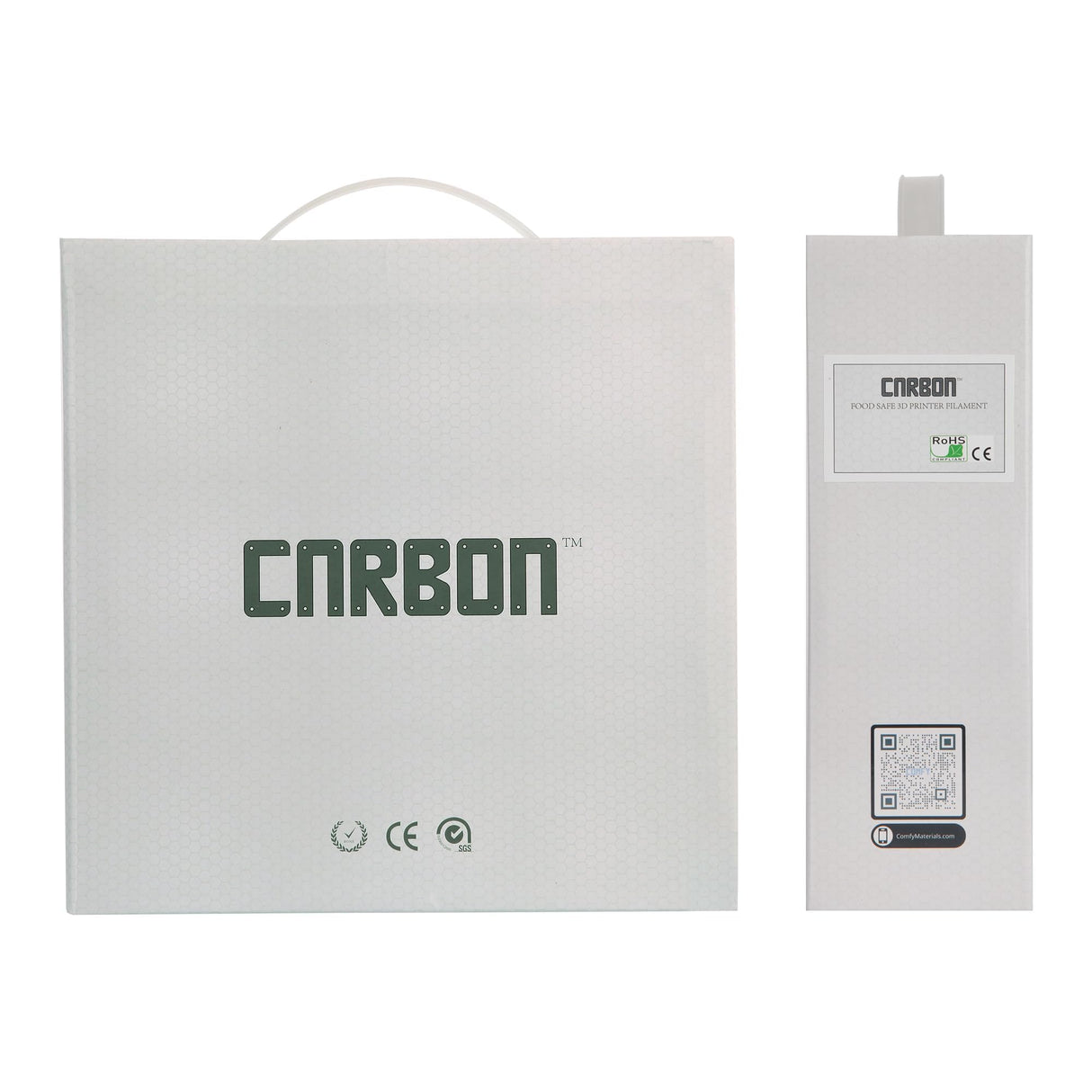 Silver (Ag) Certified Food Grade PETG Anti-Bacterial 3D Printer Filament - CARBON by Comfy Materials - Lab Tested Anti-Microbial Composite, 1.75mm, 1kg, Accuracy: +/- 0.02 (Natural PETG) CARBON