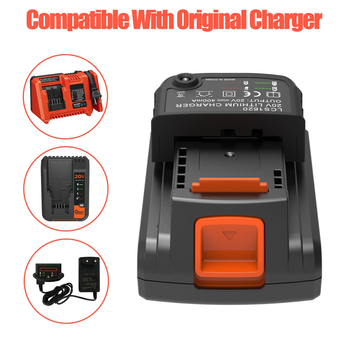 PEYESTEN 2 Pack 3000mAh 20v MAX Battery and Charger, Replacement for Black and Decker 20v Lithium Battery, Compatible with All Original Cordless Power Tools and Charger. PEYESTEN
