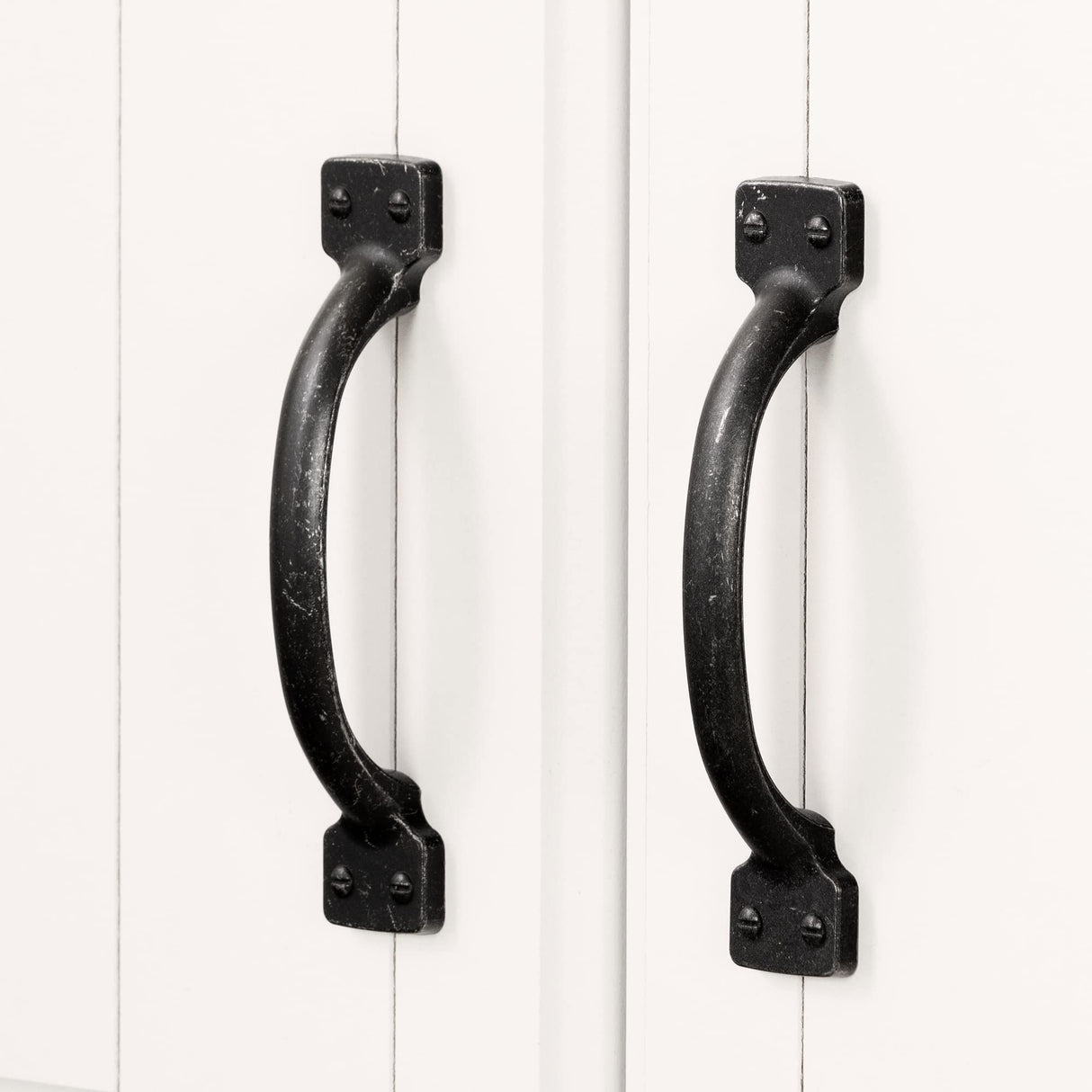 South Shore Farnel 4-Door Storage Cabinet-Pure White, Tall South Shore