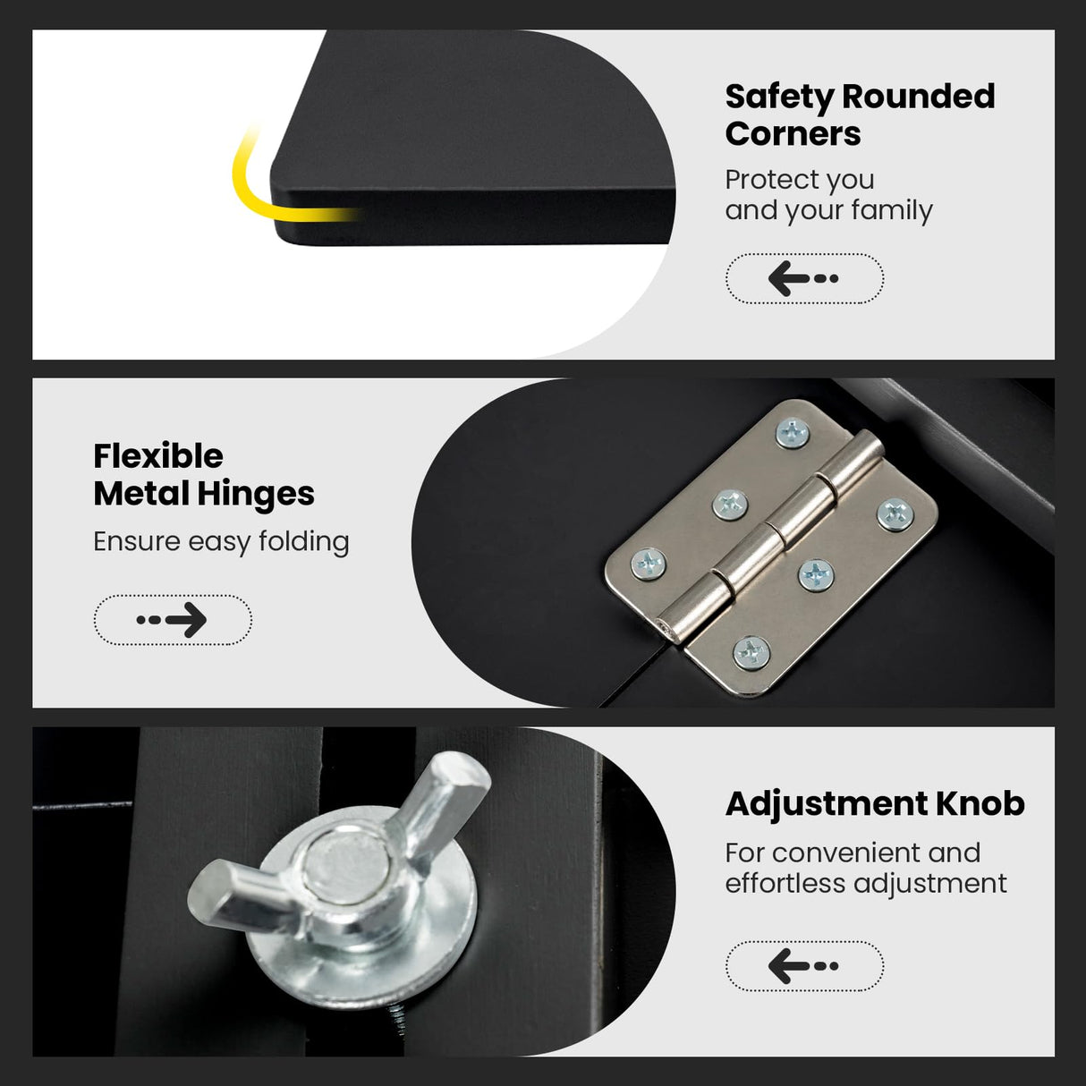 Tangkula 31.5" x 23.5" Wall Mounted Table, Folding Wall Mounted Desk Drop-Leaf Table, Space Saving Fold Down Floating Desk for Study, Bedroom, Bathroom or Balcony (Black) Tangkula