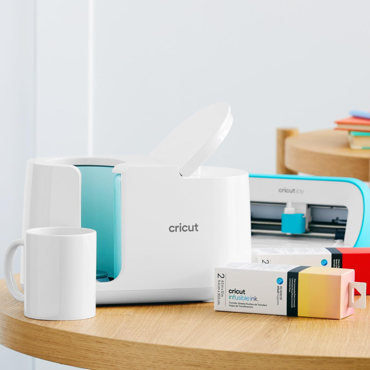 Cricut Blank Mug, Ceramic-Coated, Dishwasher & Microwave Safe Mug to Decorate, Cricut Mug Press & Infusible Ink Compatible,15 Oz Sublimation Mug, Ideal for Crafts and Printing, 2 Count, White Cricut