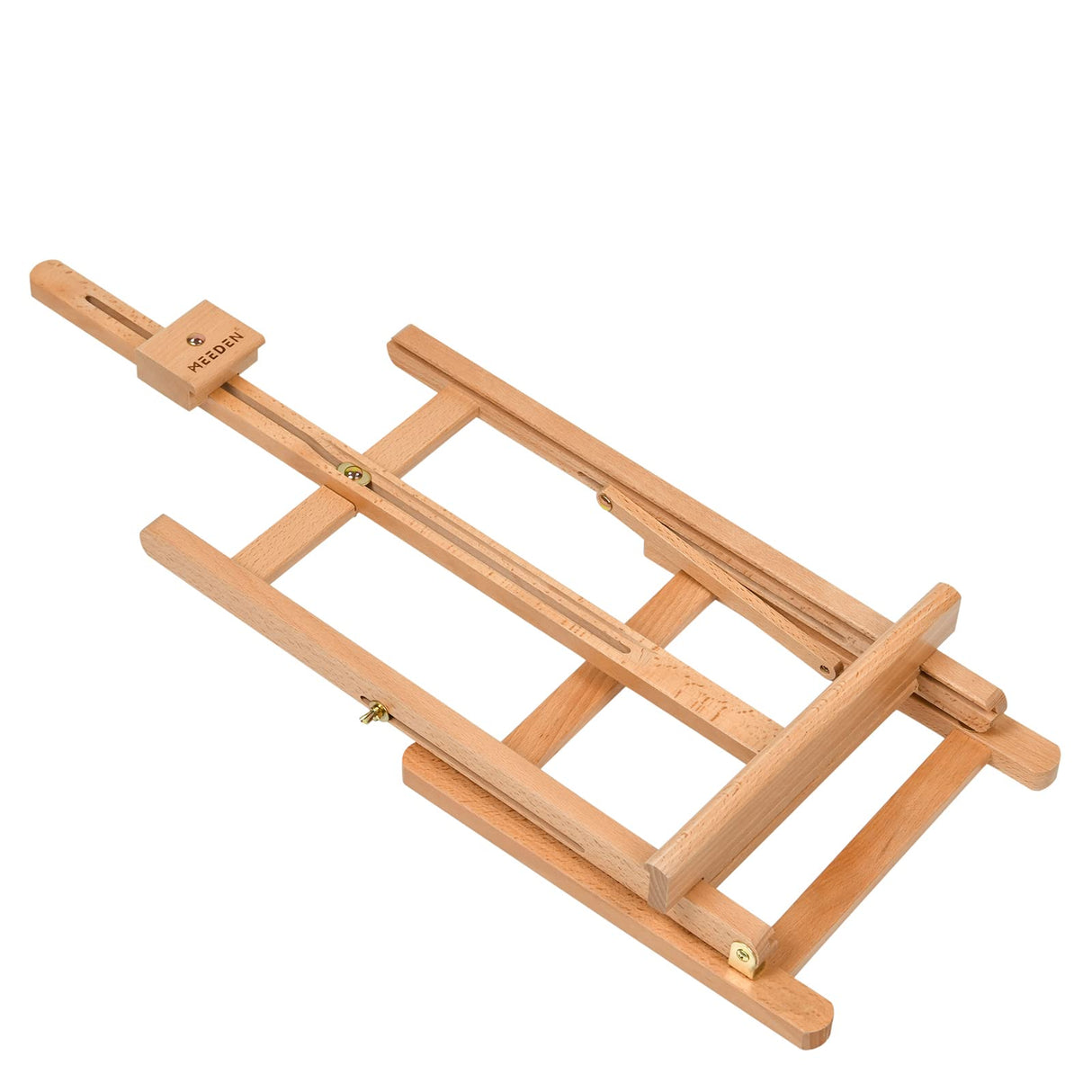 MEEDEN Large Wooden Tabletop H-Frame Easel, 38'' High, Solid Beech Wood Table Easel for Painting Canvas 25'' Max, Studio Desktop Art Easel Stand for Painting & Displaying,for Artists & Beginners MEEDEN