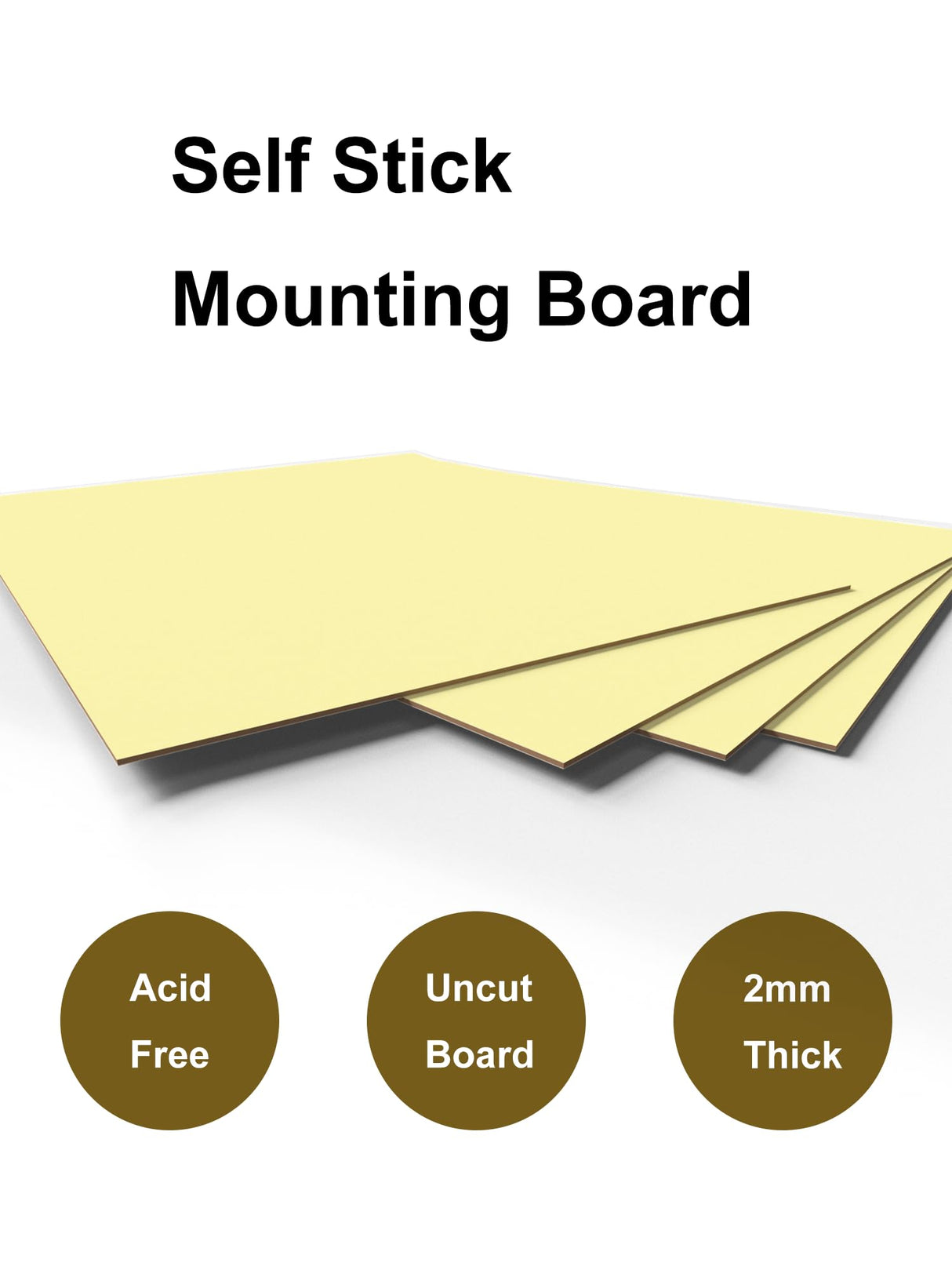 Upgraded 4 Pack Self Stick Mounting Board, No Acid 11 X 14 inch Sticky Board for Cross Stitch, Self Adhesive Photo Backing Supplies for Framing Picture Embroidery Needlework Craft Mogisoniric