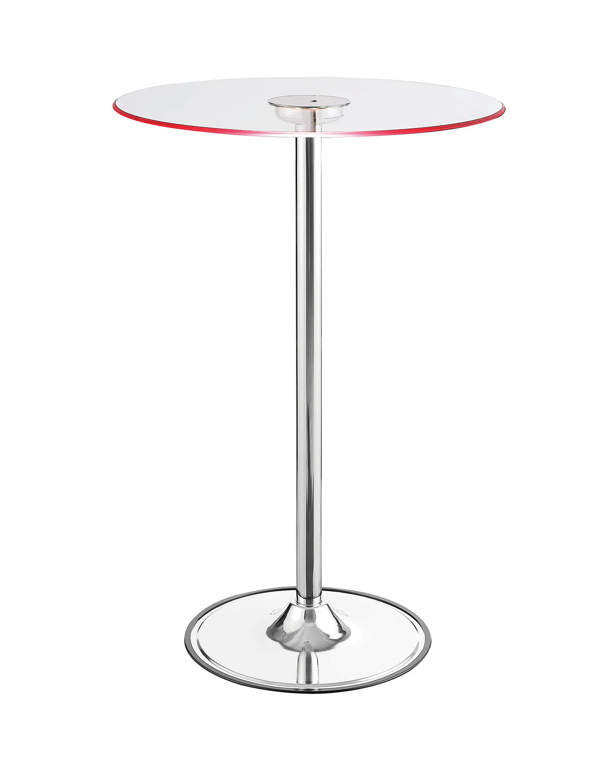 Coaster Home Furnishings Thea LED Bar Table Chrome and Clear Coaster Home Furnishings