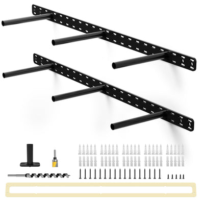 Craftersmark 2pcs Floating Shelf Hardware Heavy Duty Hidden Shelf Brackets Support,Wall Mounting Invisible Floating Shelves Bracket (34" x 6" x 1.5")