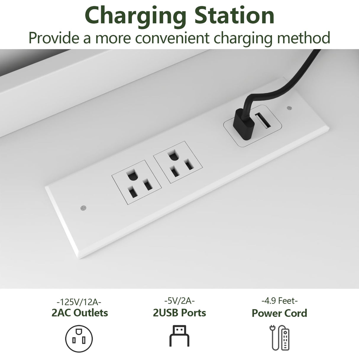 Gyfimoie 12 Drawer Dresser with Power Outlet, Dresser with LED Light, Modern Chest of Drawers for Closet, Double Wide Drawer Organizer Cabinet for Bedroom, Living Room (White, 12 Drawers) Gyfimoie