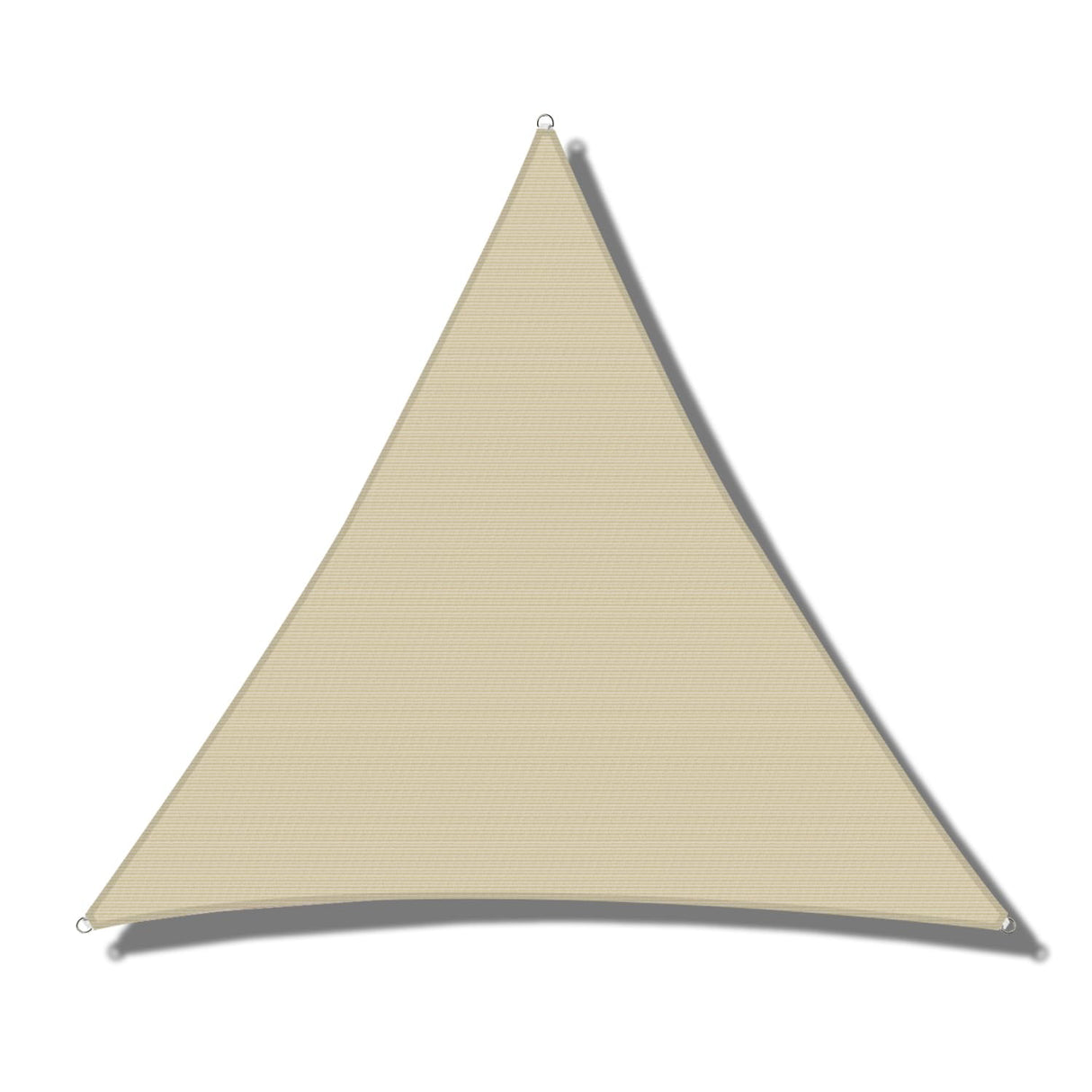 Windscreen4less 20' x 20' x 20' Sun Shade Sail Triangle Outdoor Canopy Cover UV Block for Backyard Porch Pergola Deck Garden Patio (Beige) Windscreen4less