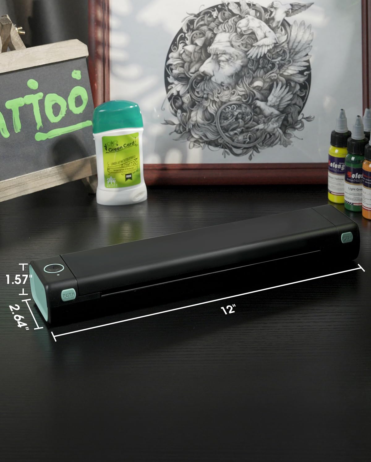 Phomemo M08F Wireless Tattoo Transfer Stencil Printer, Thermal Tattoo Machine with 10pcs Free Transfer Paper, Tattoo Printer Kit for Tattoo Artists & Beginners, Compatible with Smartphone & Pc Phomemo