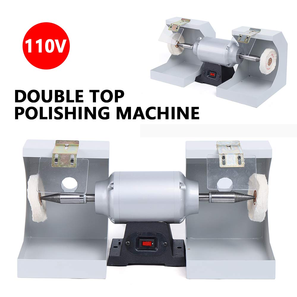 110V Polishing Machine Dental Polishing Lathe Table Polishing Grinder Laboratory Equipment Polishing Machine 3000Rpm for Jewelry Making, Woodworking, Dental, Handmade DIY PalaUha