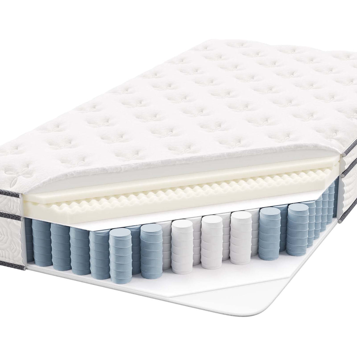 Modway Jenna 10” Innerspring and Memory Foam Twin Mattress With Individually Encased Coils Modway