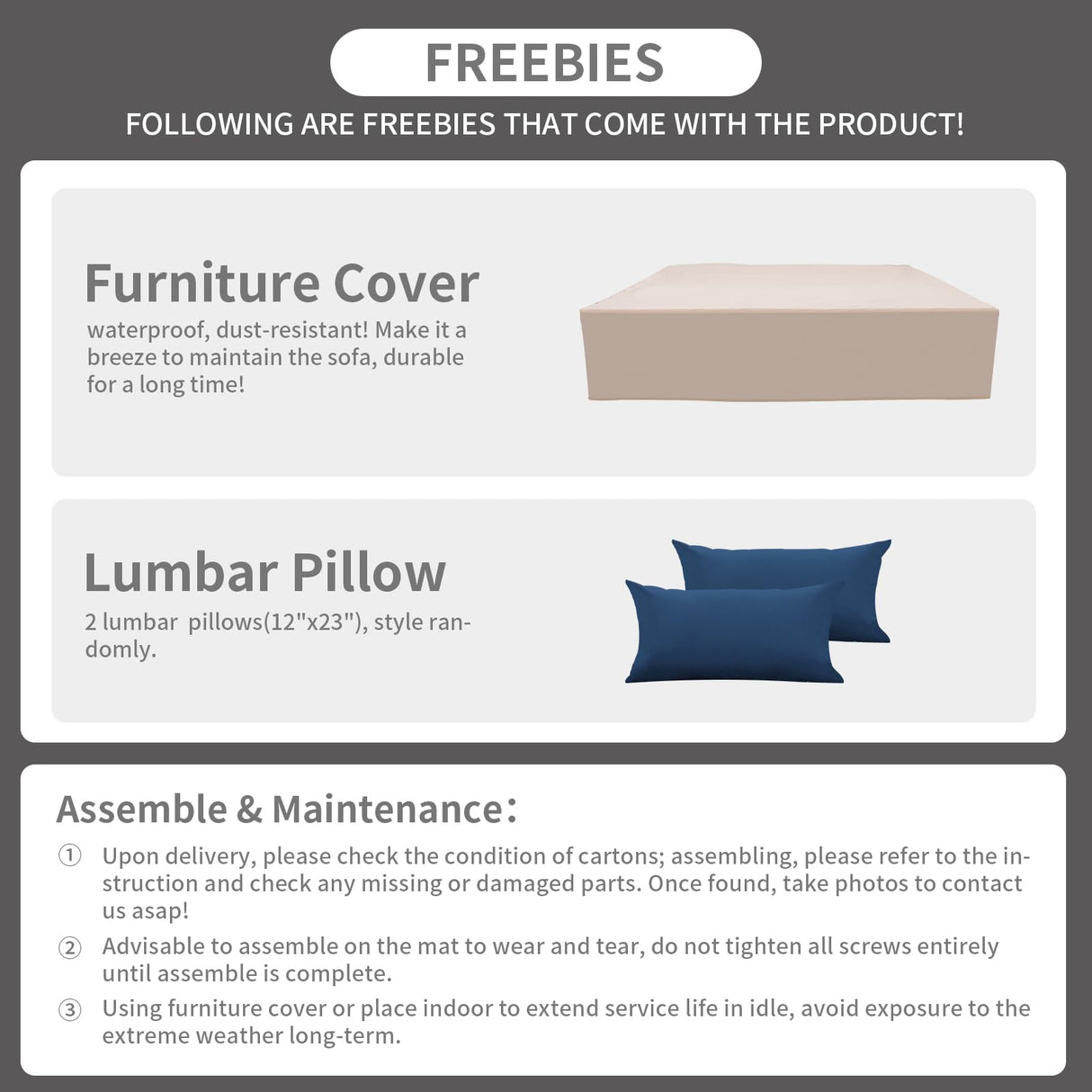 Rattaner Patio Sectional 6 Pieces All-Weather Wicker Patio Furniture Set Outdoor Sectional with Glass Patio Table Non-Slip Cushions and Waterproof Covers, Navy Blue Rattaner