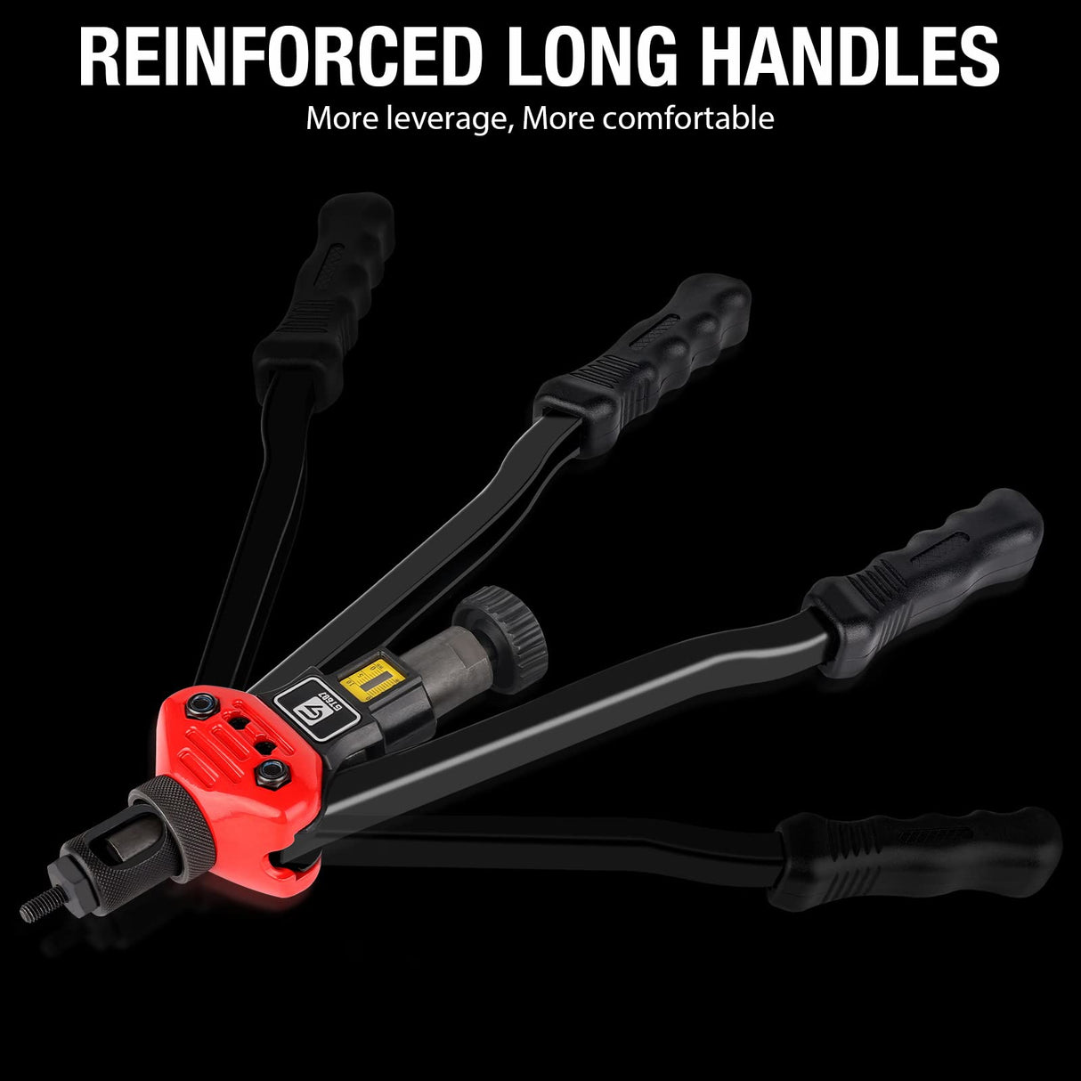 Rivet Nut Tool, GIANTISAN 16-Inch Rivnut Tool Kit with 12 Metric and SAE Mandrels, 176Pcs Rivet nut Assortment Kit, and Rugged Carrying Case G GIANTISAN