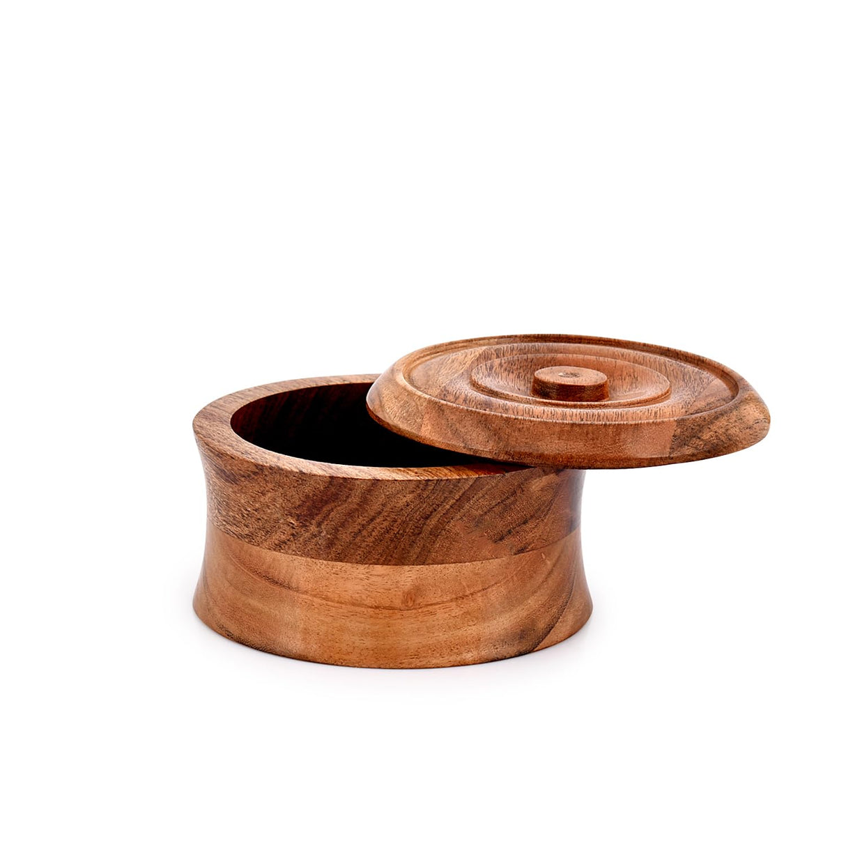 BHAVATU Jewellery box Acacia Wood Vintage Style Treasure Box Storage Organizer Trinket Keepsake Chest (5" x 5" x 3") BHAVATU