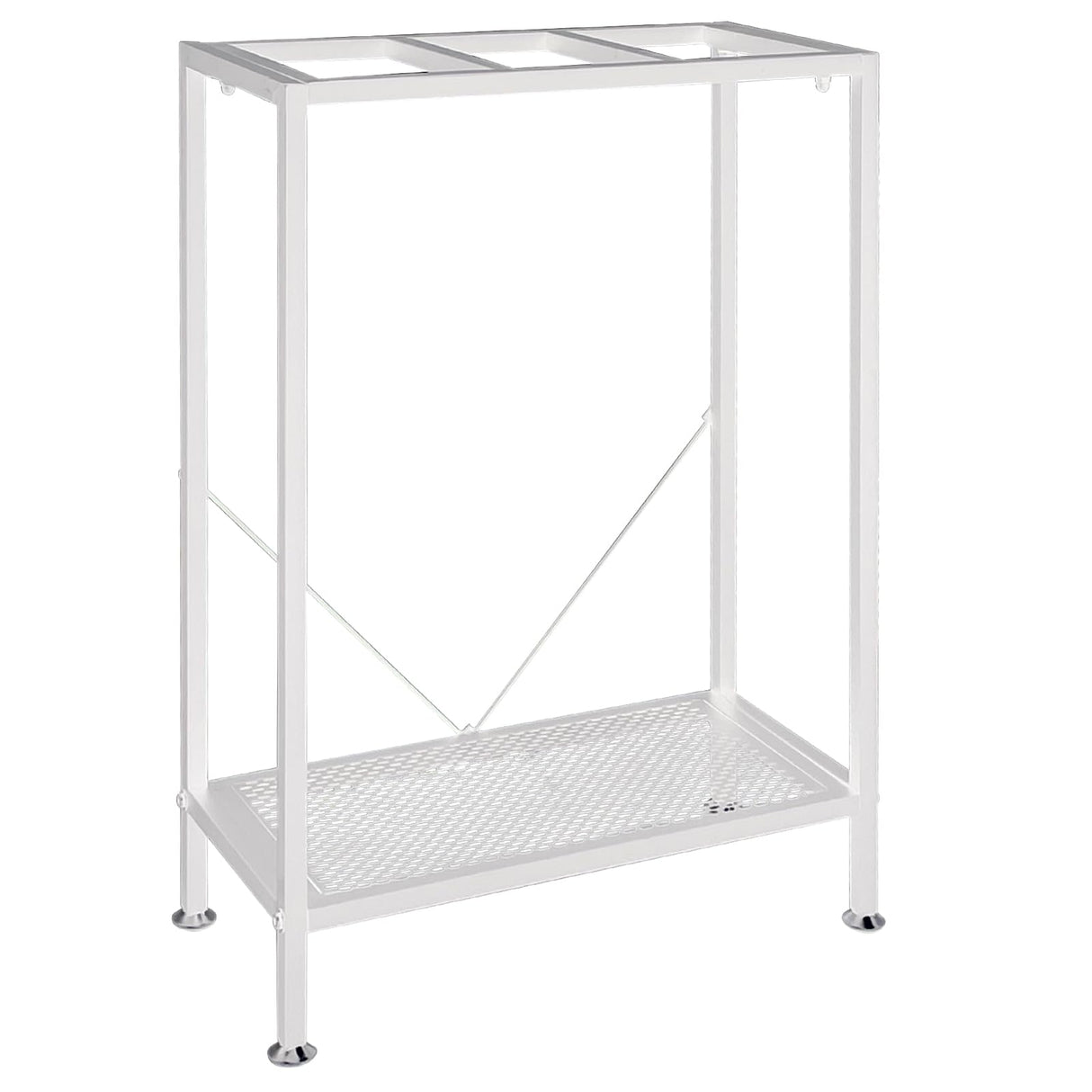 Fish Tank Stand: The Perfect 10 Gallon Metal Aquarium Stand Measuring 22.8" W x 10.6" D x 31.3" H to Fit Your Aquatic Display Needs. (10 Gallon-White) tongmo