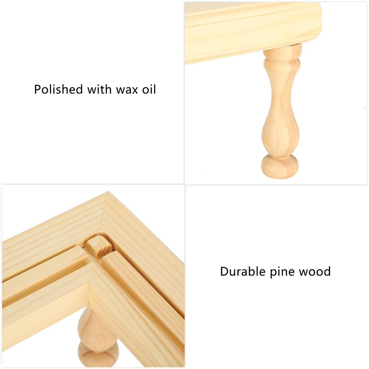 Embroidery Frame Stand Beech Wood Scroll Quilt Holder for Stitching Sewing Craft, Glossy and Size for Adults and Children Asixxsix