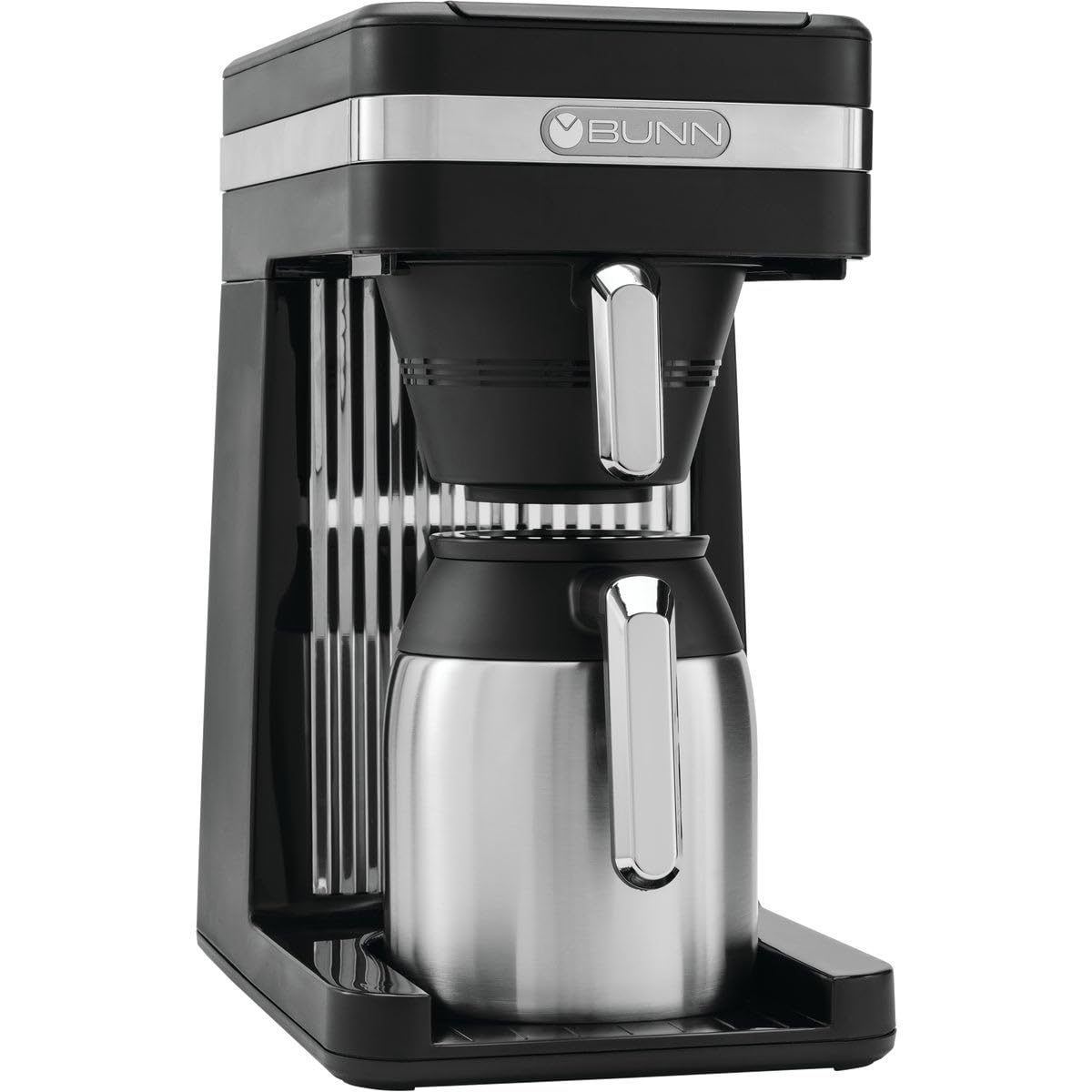 BUNN 55200 CSB3T Speed Brew Platinum Thermal Coffee Maker Stainless Steel, 10-Cup, Black BUNN