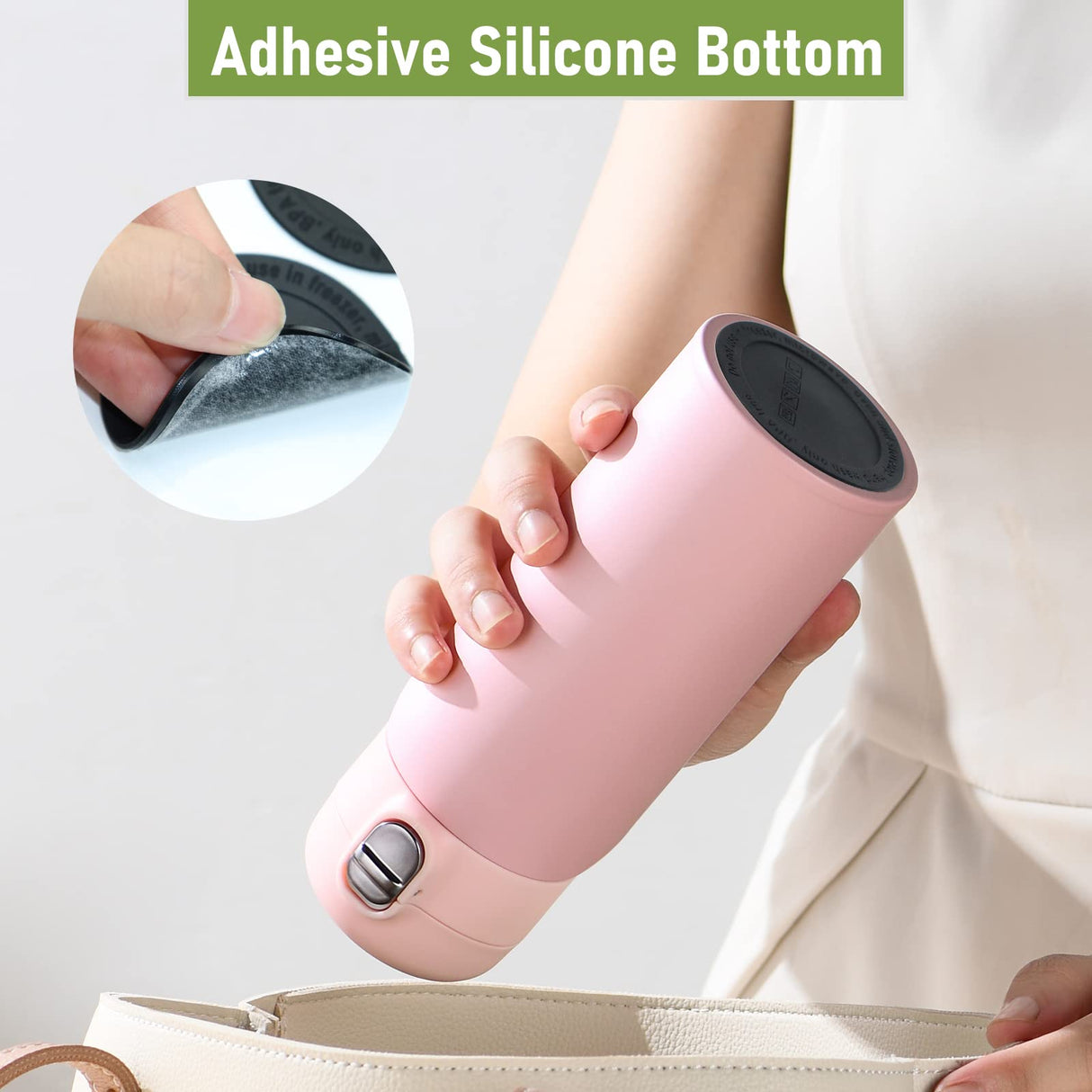 20Pcs Rubber Bottoms for Sublimation Tumblers,Protective Anti-Slip Silicone Bottoms with Adhesive for Skinny Tumblers, Thermal Bottle,Mason Jars (56mm , Black) HOYDATE