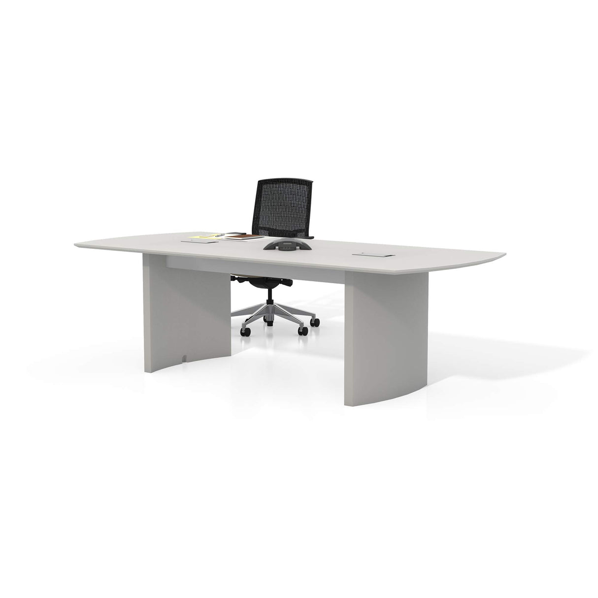 Safco Medina Modern Office Conference Meeting Room Table, 8', Textured Sea Salt Safco