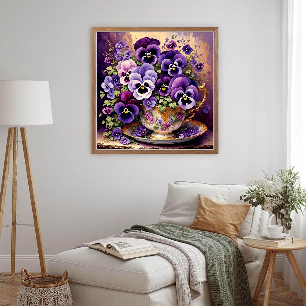 MOMDEDP Flowers Diamond Painting Kits for Adult-Moth Orchid Diamond Art Kits for Adults,5D Diamond Painting Flower,DIY Full Drill Diamond Painting Flower Gem Art and Crafts 12x12inch MOMDEDP