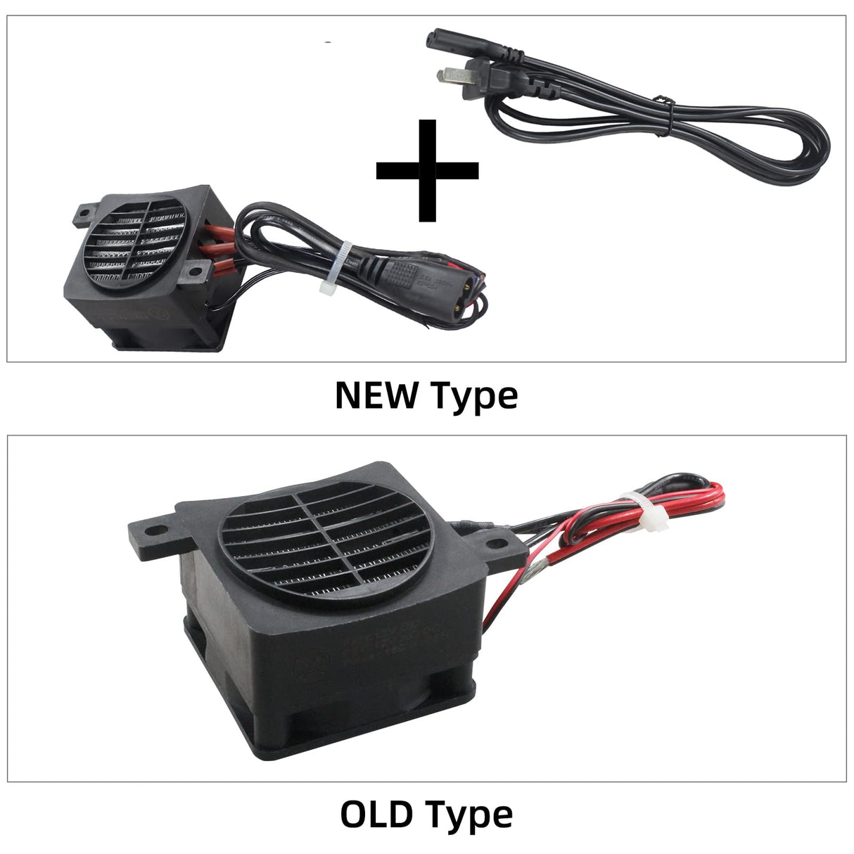 PTC Car Fan Heater with Power Cord 110V 200W Electric Ceramic Energy Saving Constant Temperature Thermistor Insulation Air Auto Heating Element for 3D Printer Humidifier Air Conditioning, PTCYIDU PTCYIDU
