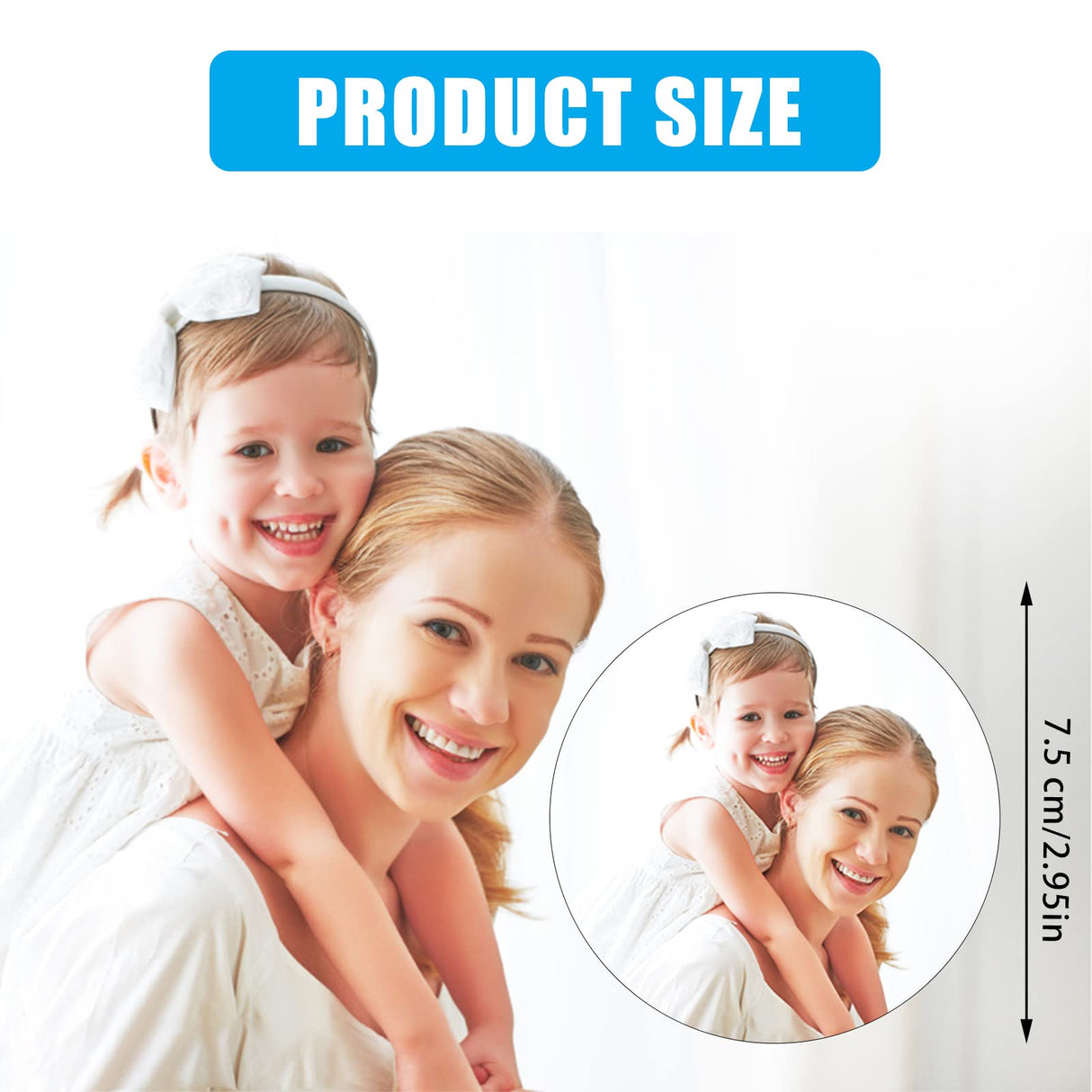 ICOSHOW Sublimation Magnet Blanks 3x3 inch, Sublimation Blank Products, 20Pcs Personalized Sublimation Fridge Refrigerator Magnets for Home Kitchen Office Decorative (Round) ICOSHOW