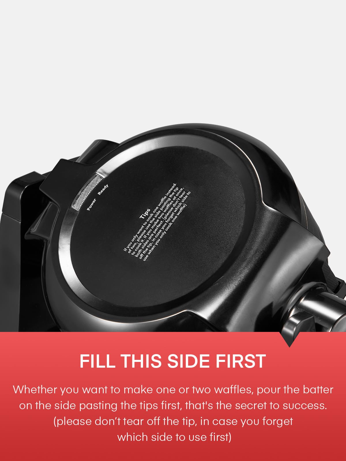 Waffle Maker, 1400W Double Belgian Waffle Iron 180° Flip, 8 Slices in 3 Mins, Rotating & Nonstick Plates, Anti-Scald, Removable Drip Tray Easy to Clean, Cool Touch Handle, Space-Saving Storage(Black) FOHERE