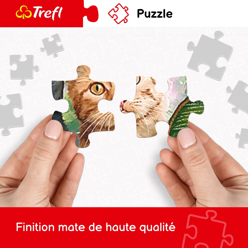 TREFL 500 Piece Jigsaw Puzzle, Cat Family, Animal Puzzle, Sweet Kittens, Simonetta Pirola, Adult Puzzle, Trefl 37425 Trefl