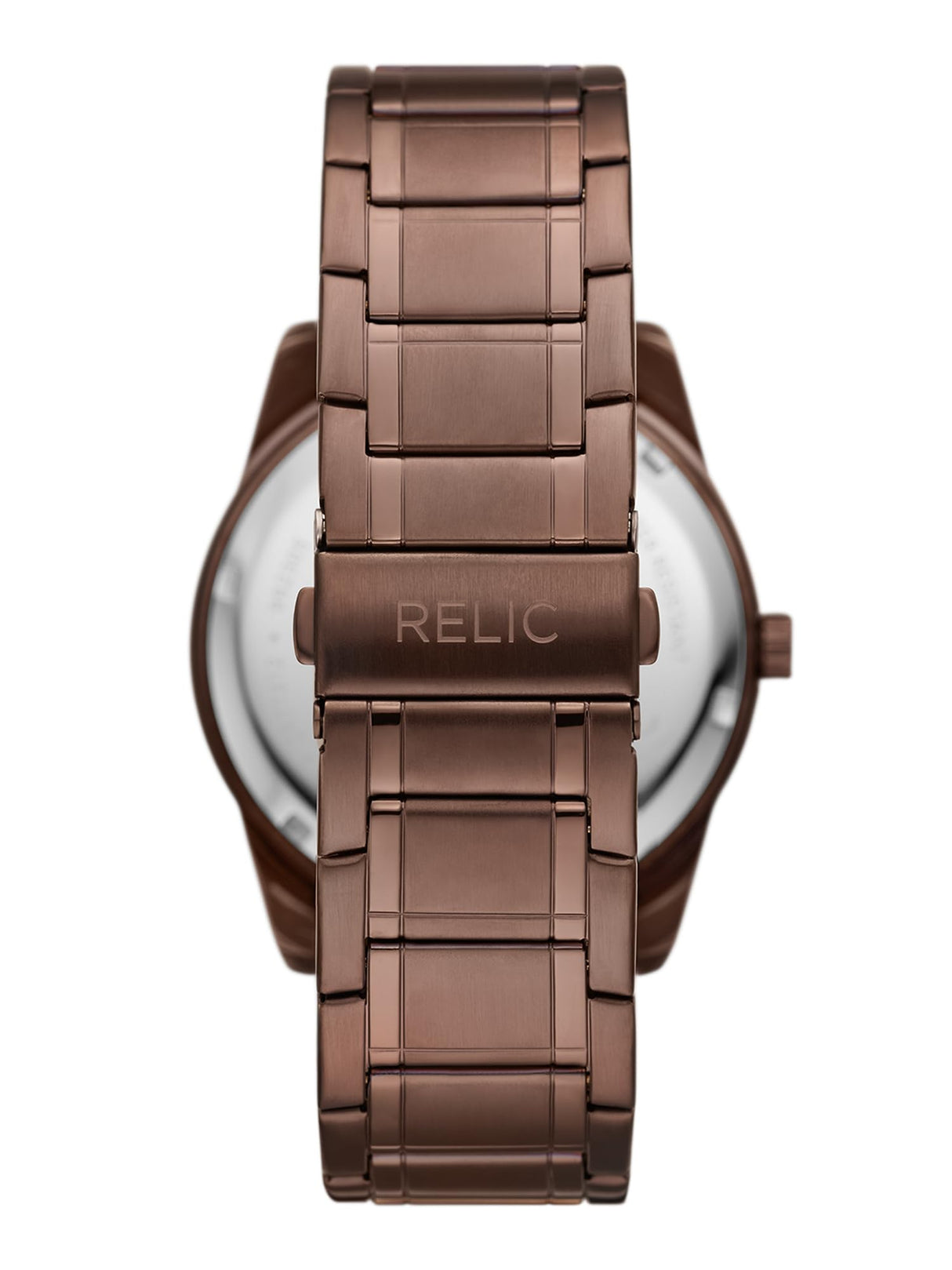 Relic by Fossil Men's Rylan Three-Hand Brown Stainless Steel Bracelet Watch (Model: ZR77312) RELIC