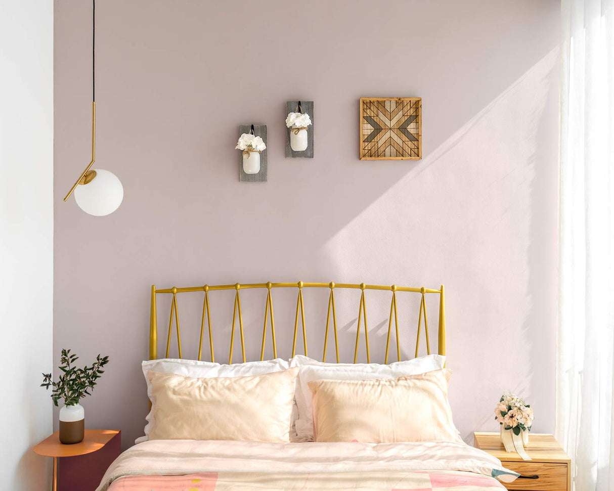 Mkono Wall Sconces Rustic Sconces Set of 2 Farmhouse Mason Jars Bathroom Decor Wood Boards with Fairy Lights and Flowers Fall Wall Decor for Home Kitchen Living Room, White Mkono