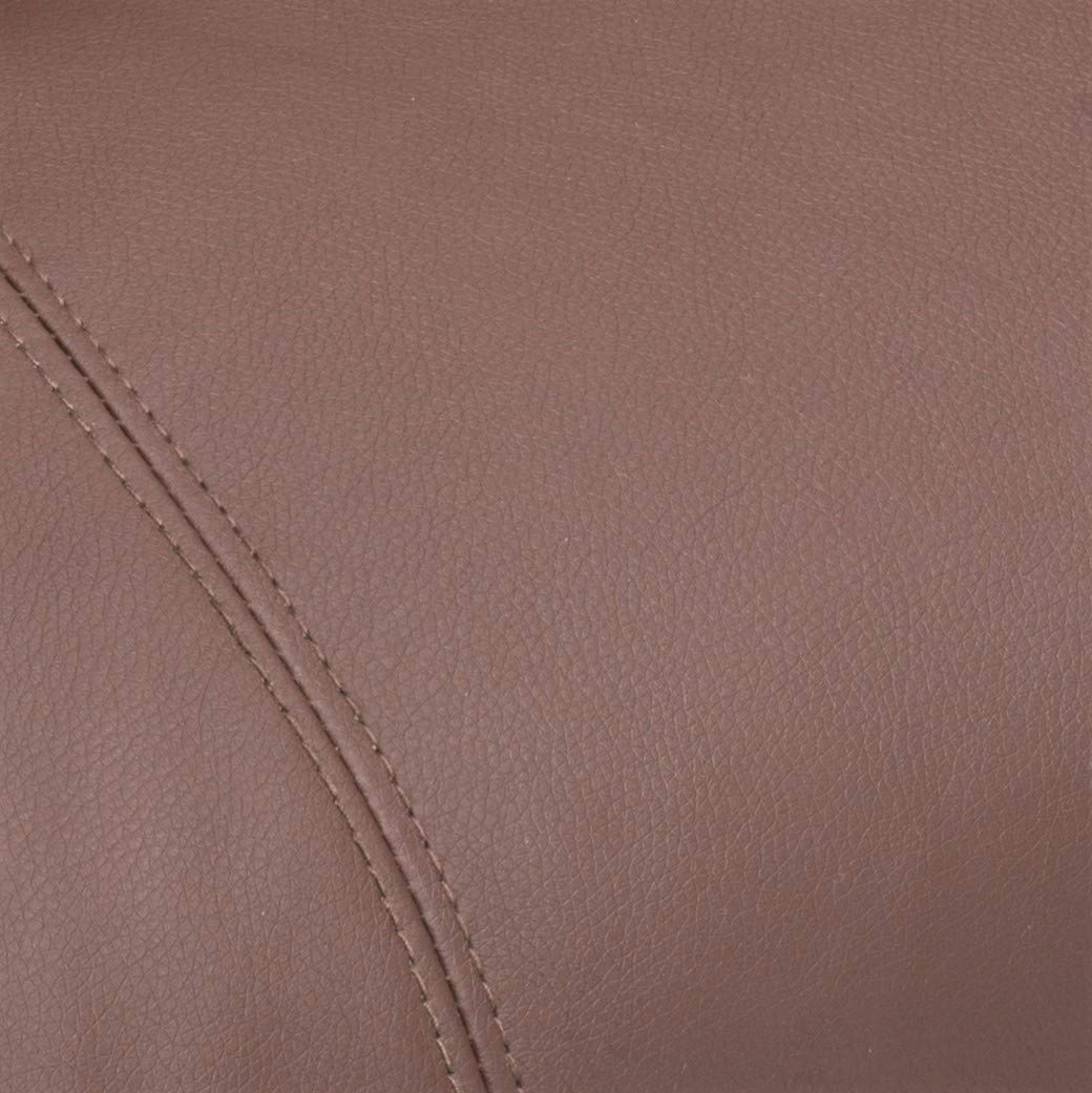 MCombo Electric Power Lift Recliner Chair Sofa with Massage and Heat for Elderly, 3 Positions, 2 Side Pockets, and Cup Holders, USB Ports, Faux Leather 7040 (Light Brown, Medium) MCombo