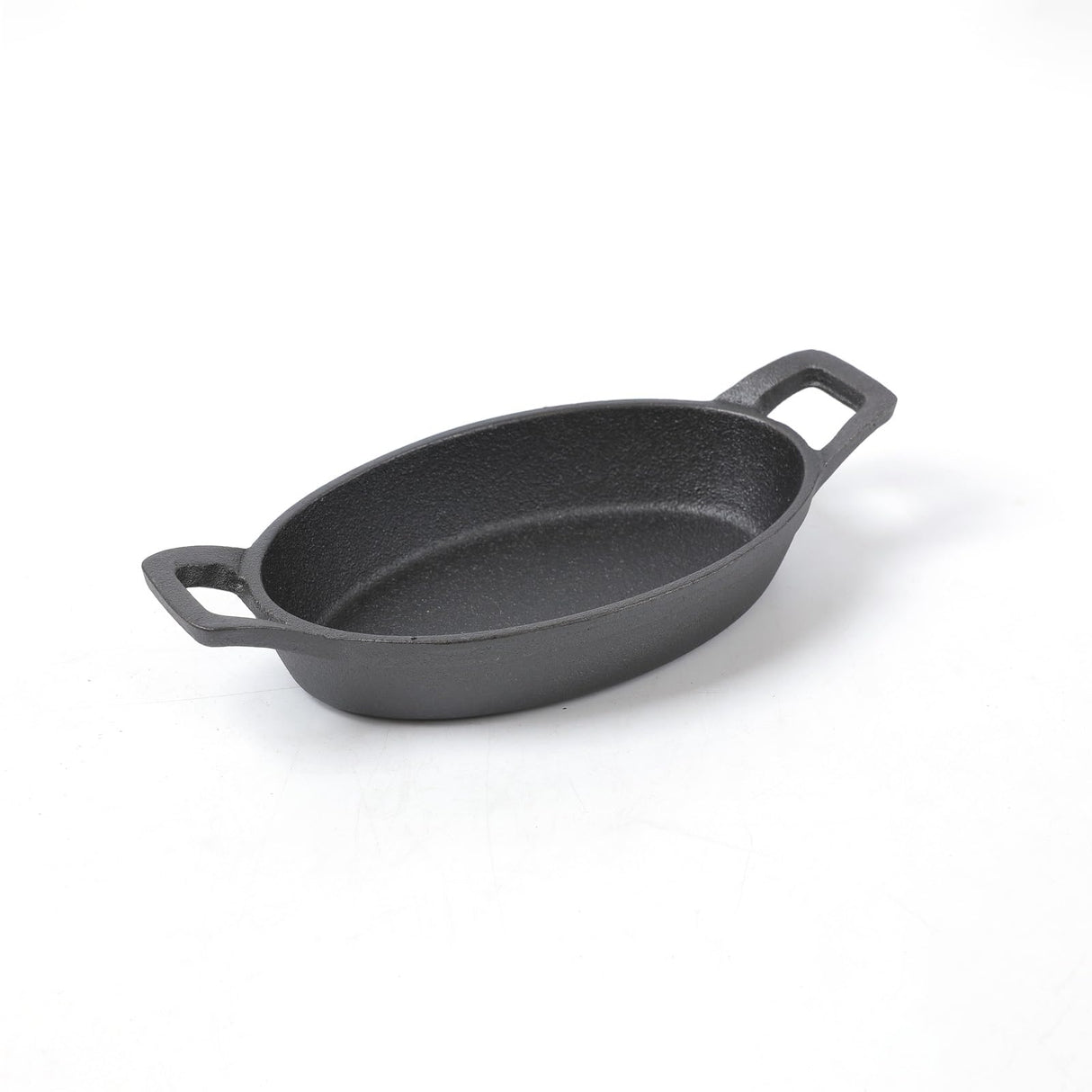 HAWOK Cast Iron Mini Oval Serving Dishes with a Storage Bag, Oval-shaped Casserole Dishes, 4 PCS HAWOK